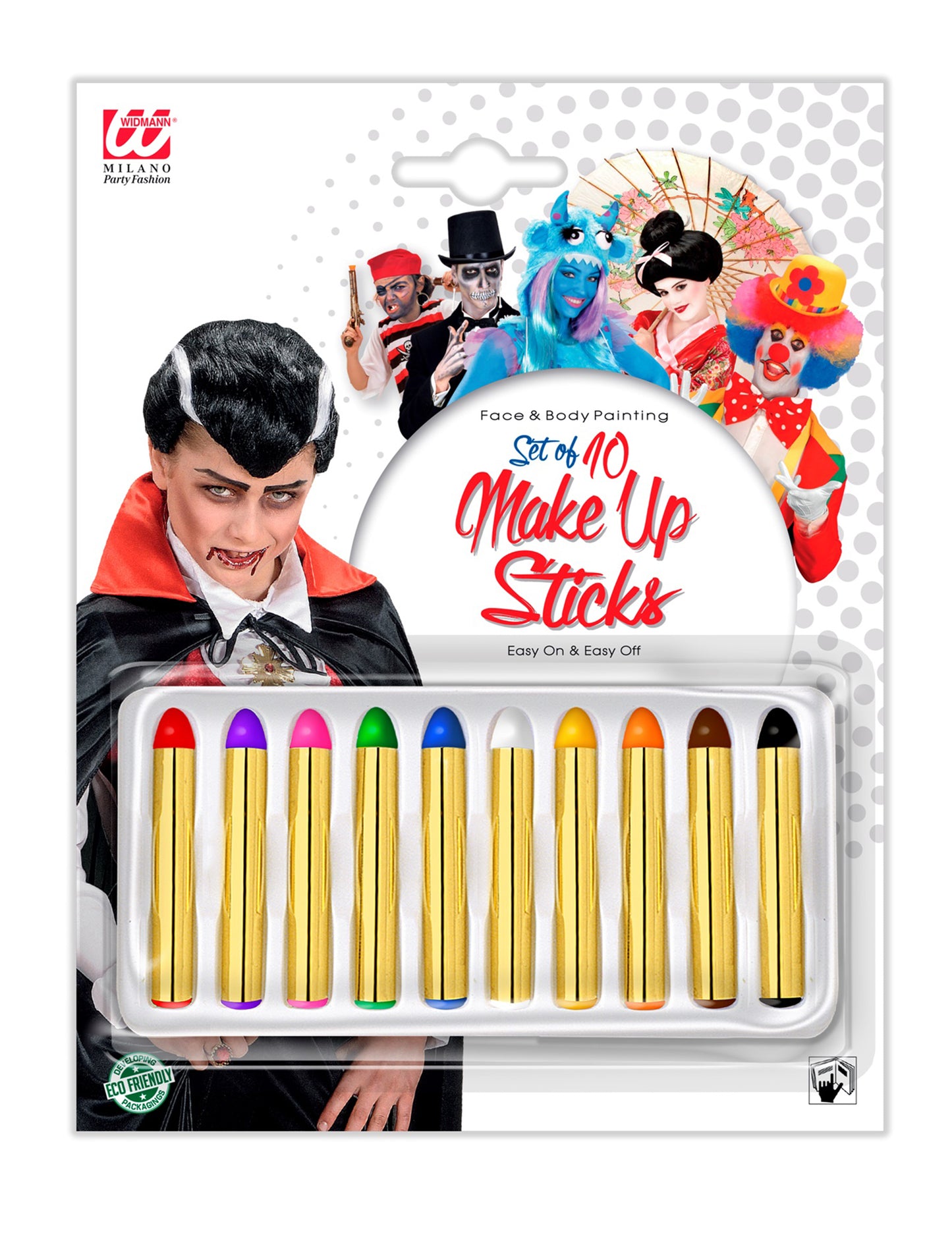 10 többszínű sminkceruza