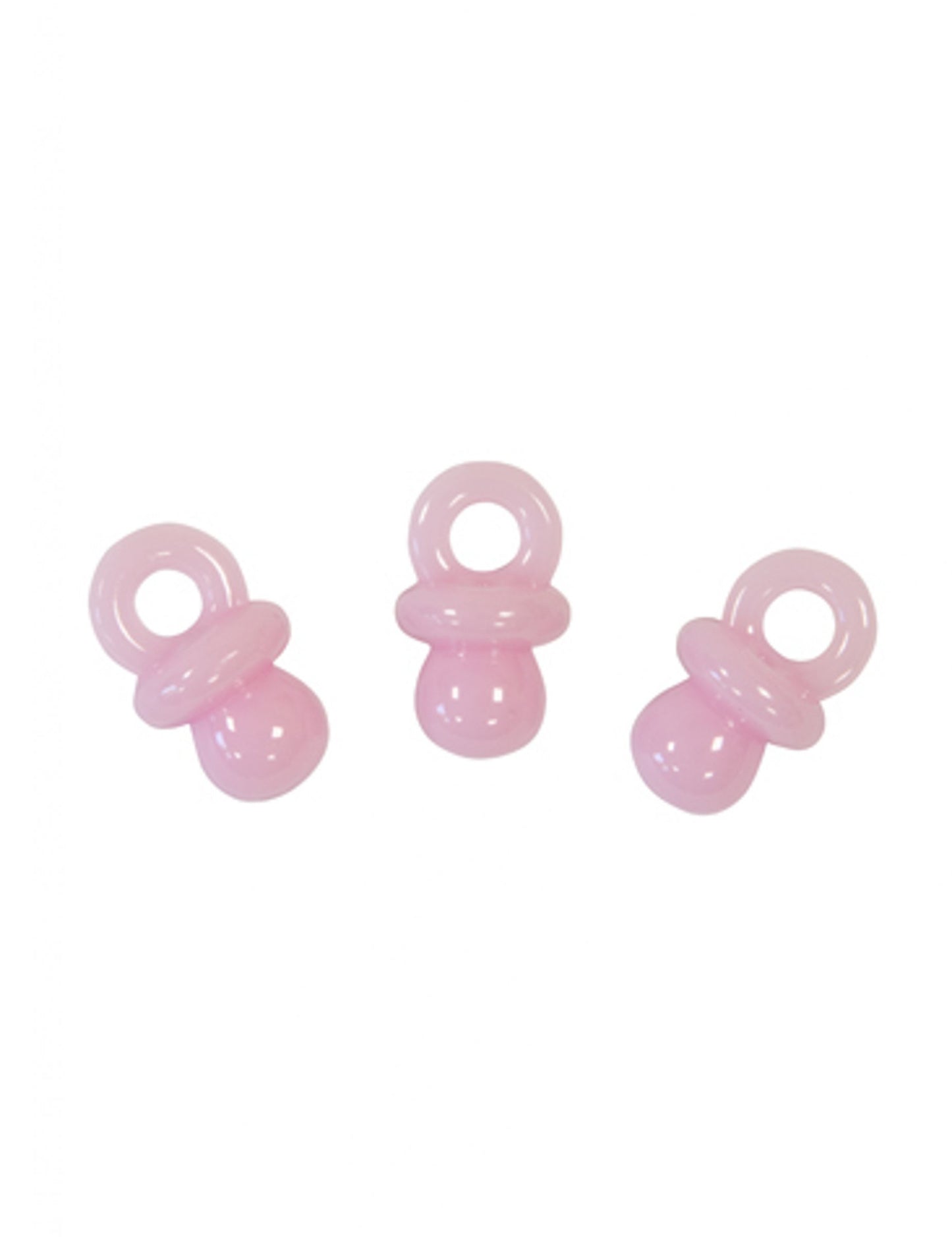 Décorations de table motif tétine pour baby shower rose