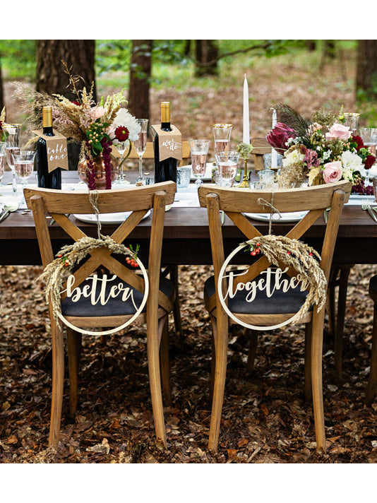 10 db kraftpapír asztali jelölő üvegekhez, fehér számokkal