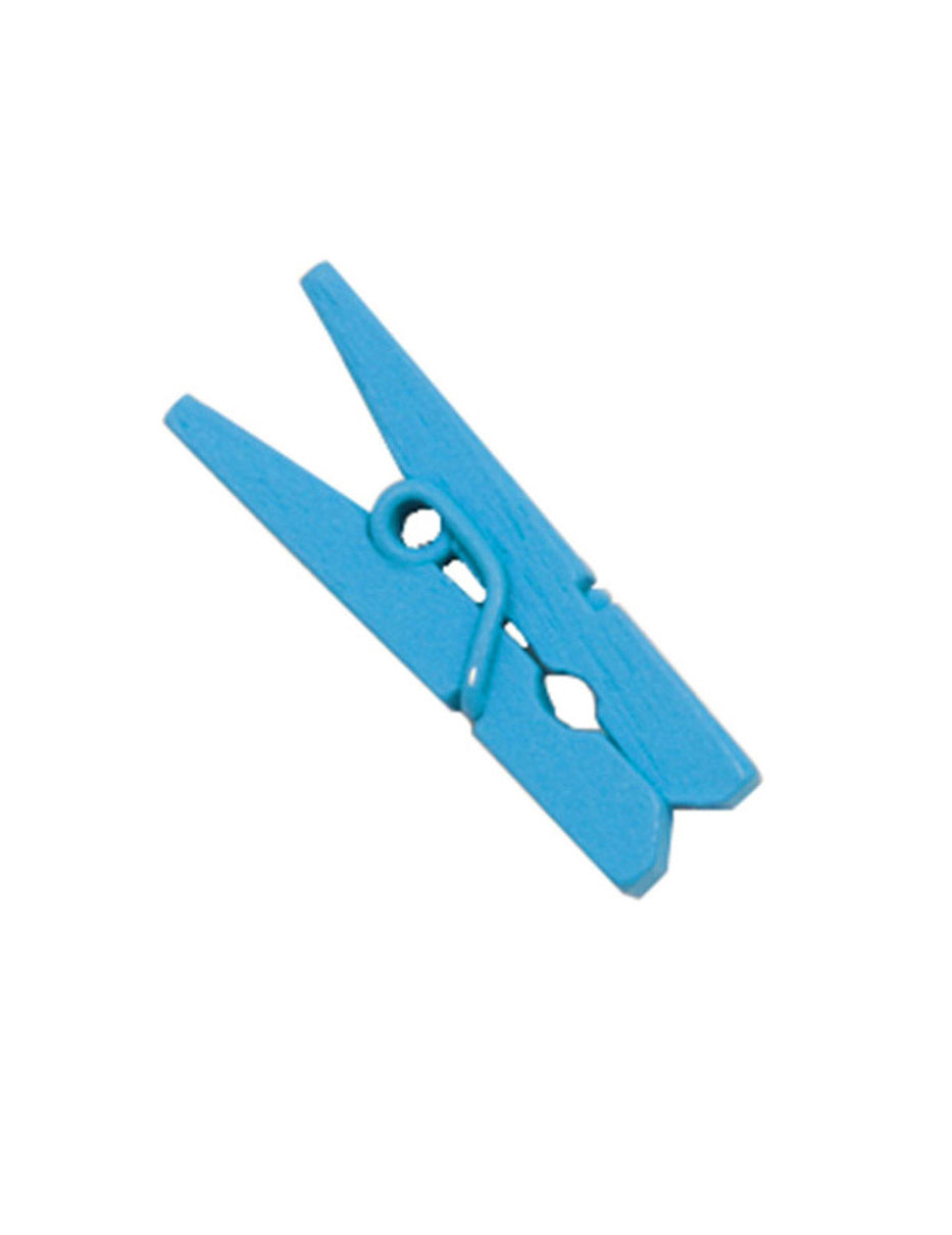 Kék türkiz mini fa ruhacsipeszek