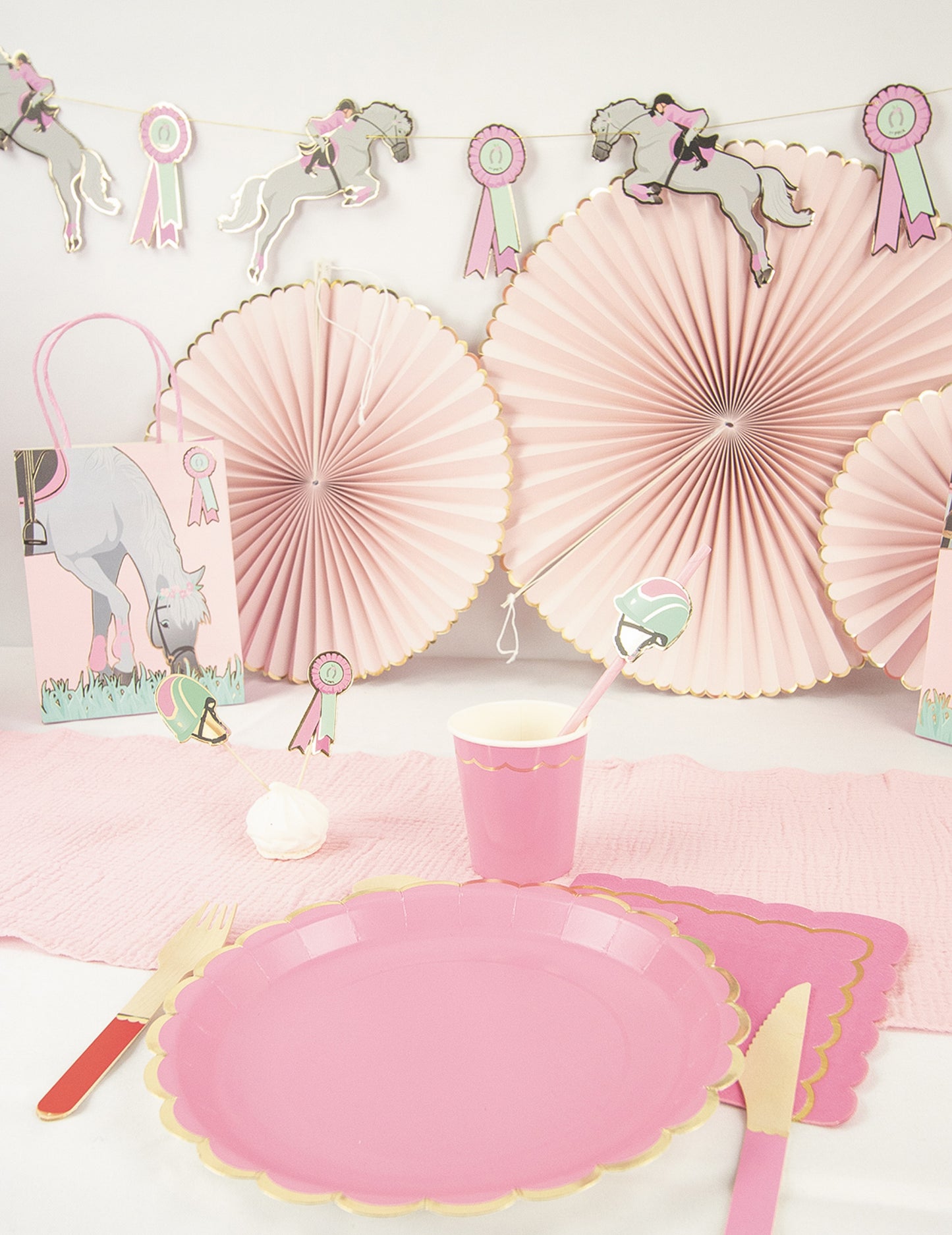 10 ló -in -law szalma rózsaszín 20 cm