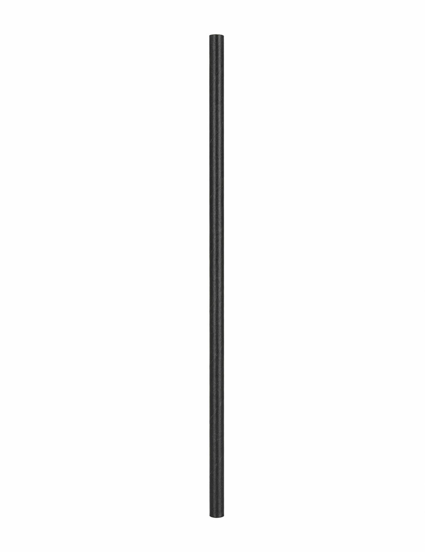 Gros plan sur une paille des pailles en carton Pirate noires