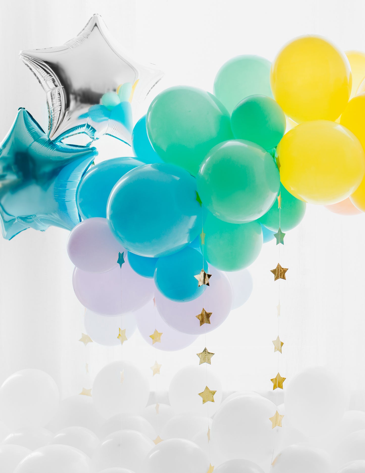 100 pasztell zöld latex léggömb 26 cm