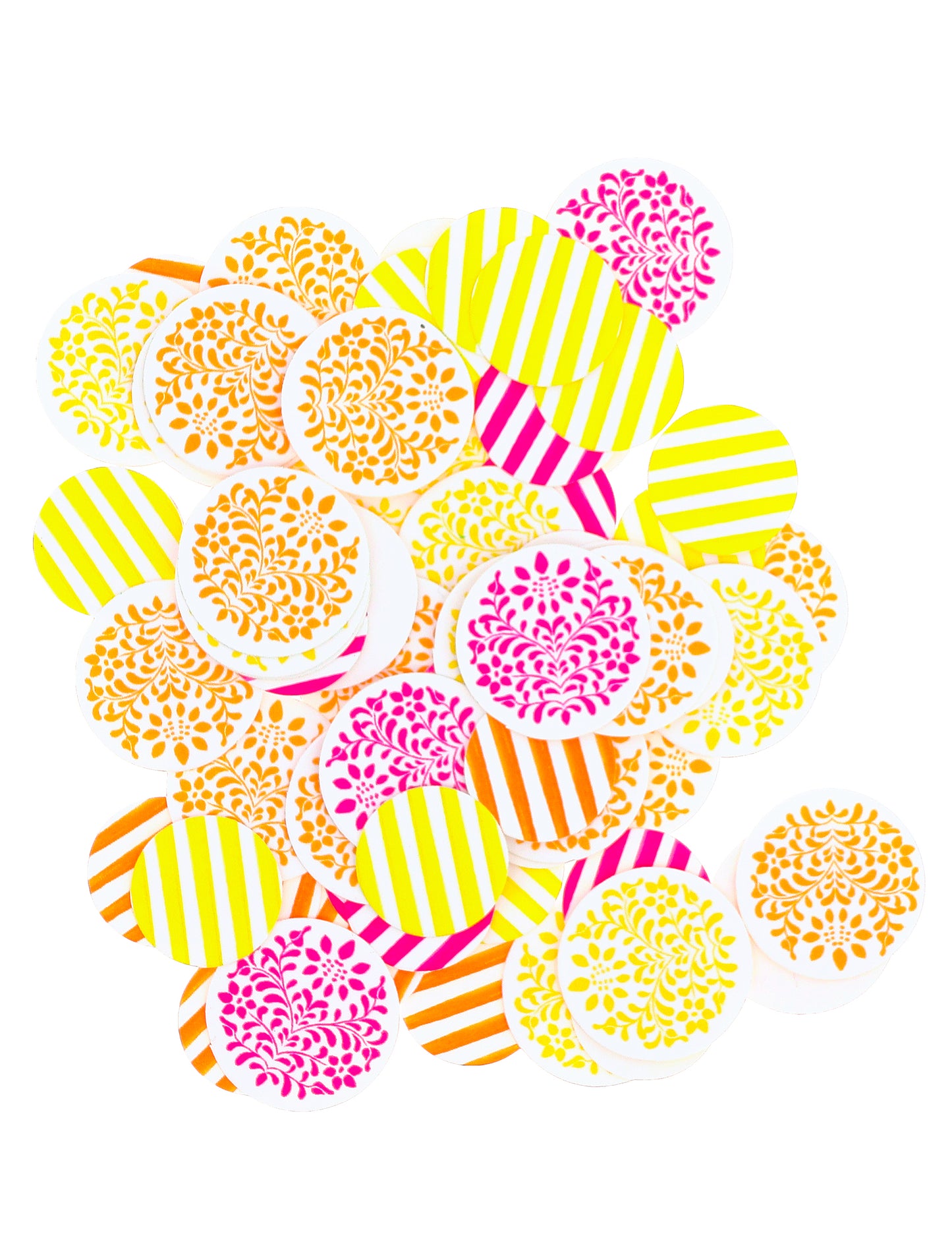 100 db Pink Limonade papír konfetti 2.5 cm