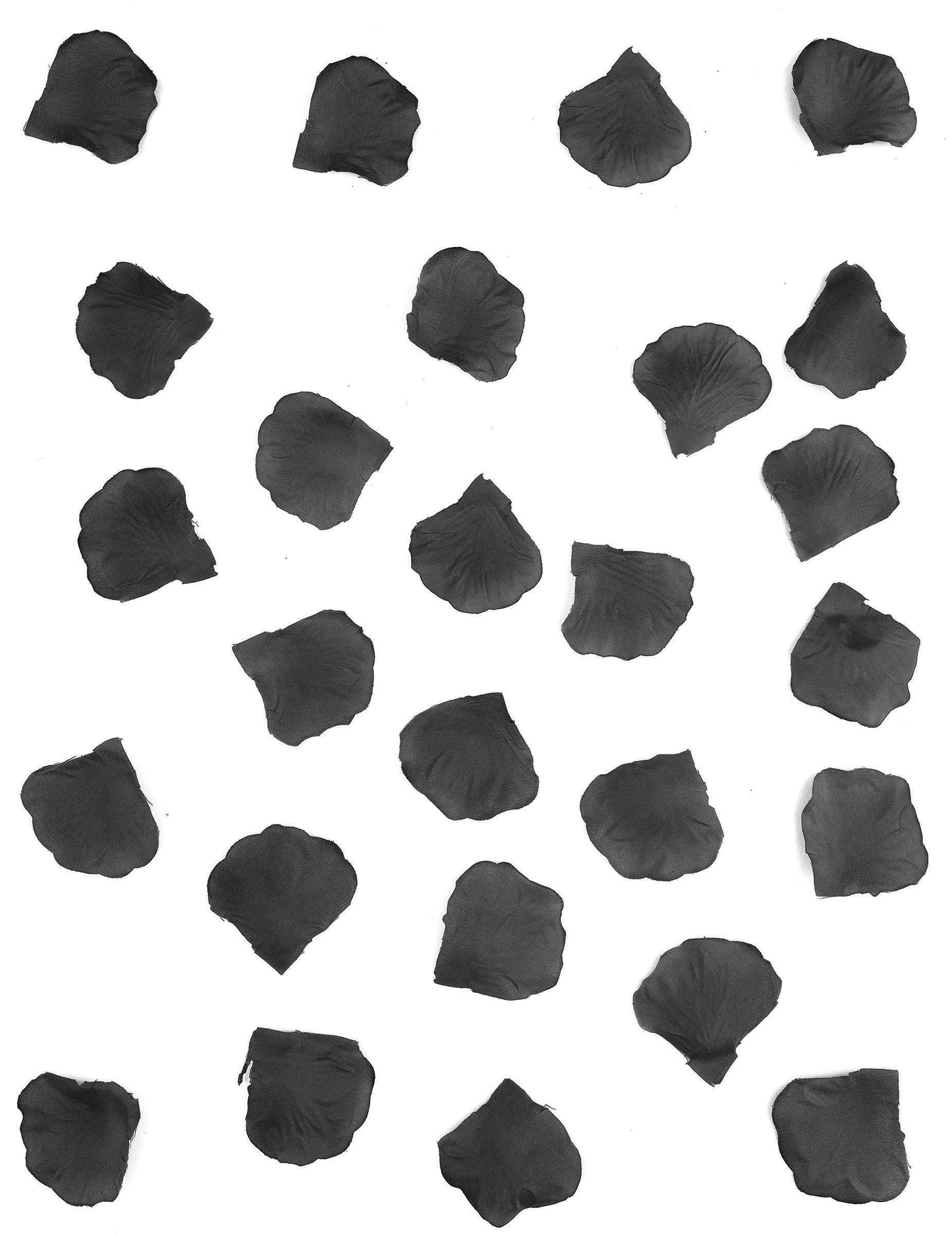 100 rózsaszín szirom fekete szövetben 5 cm