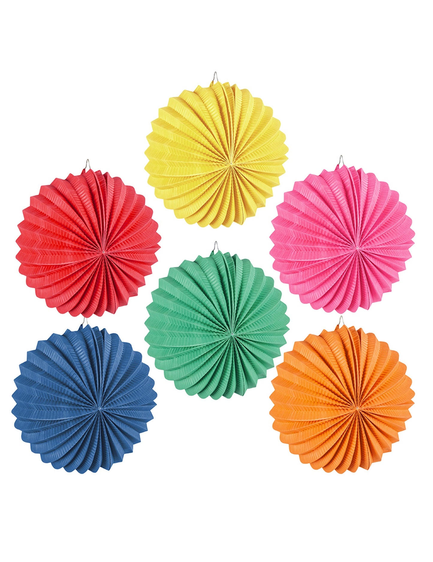 12 kerek lámpás válogatott színek 22 cm