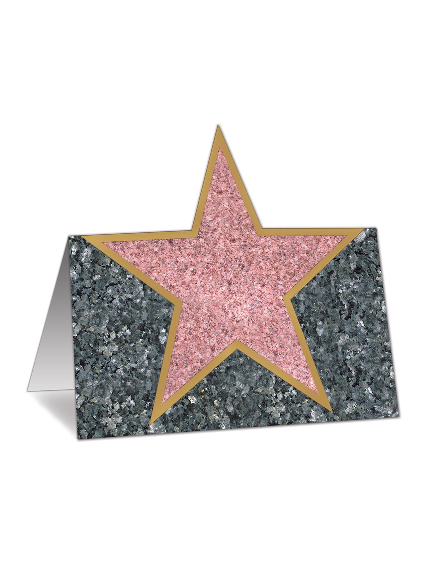 12 szürke hollywoodi karton ültetőkártya 11 cm márvány megjelenés