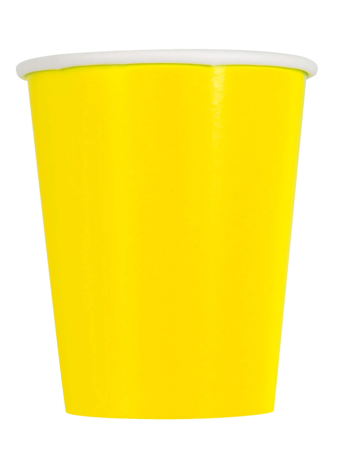 Sárga kartonpoharak bulira