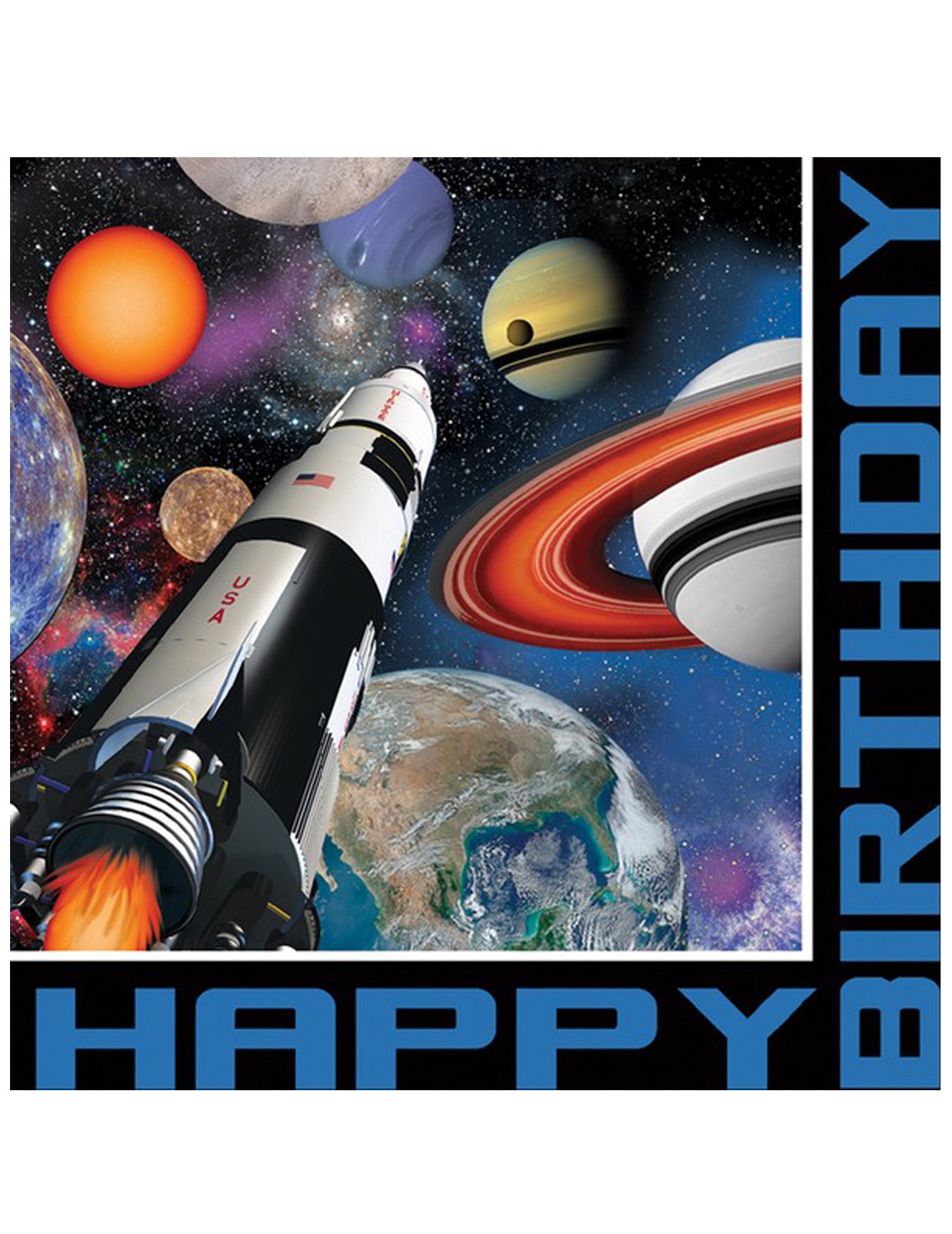 16 Space Anniversary Paper Törölközők 33 x 33 cm
