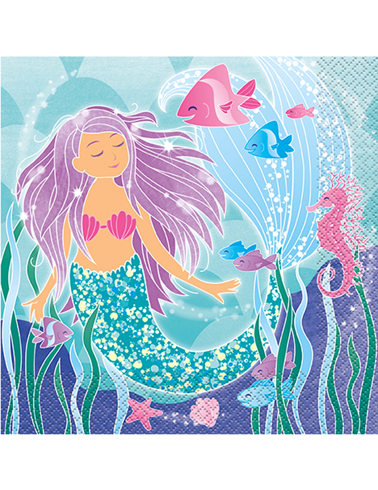 16 szép sellő papírtörülköző 33 x 33 cm