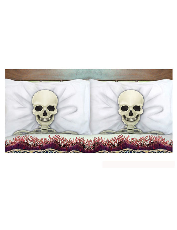 2 csontváz párnahuzat 53 x 81 cm Halloween