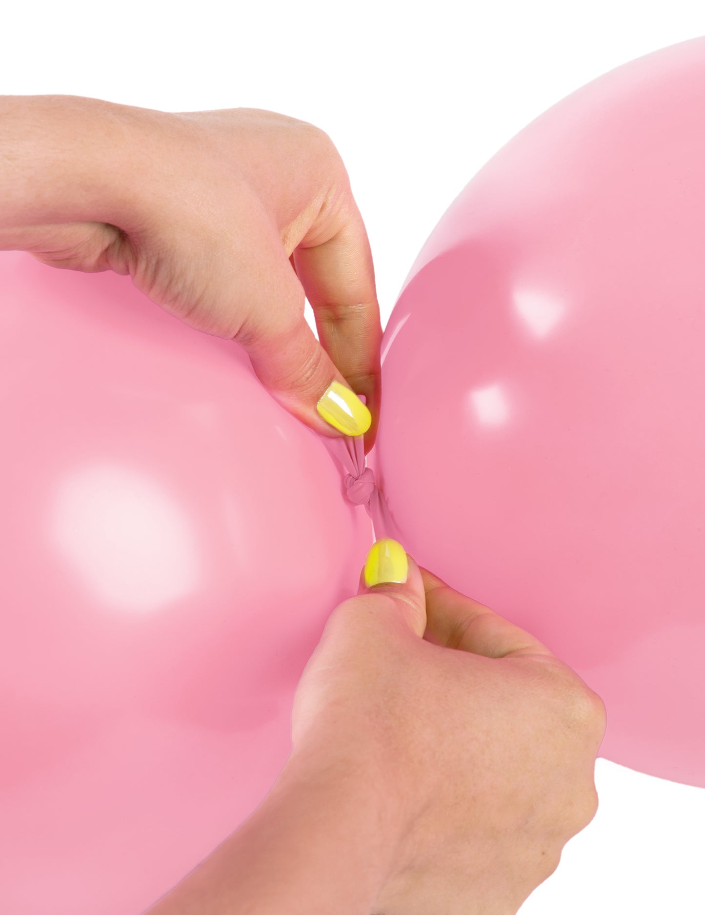 20 pasztell rózsaszín összeköthető lufi 28 cm