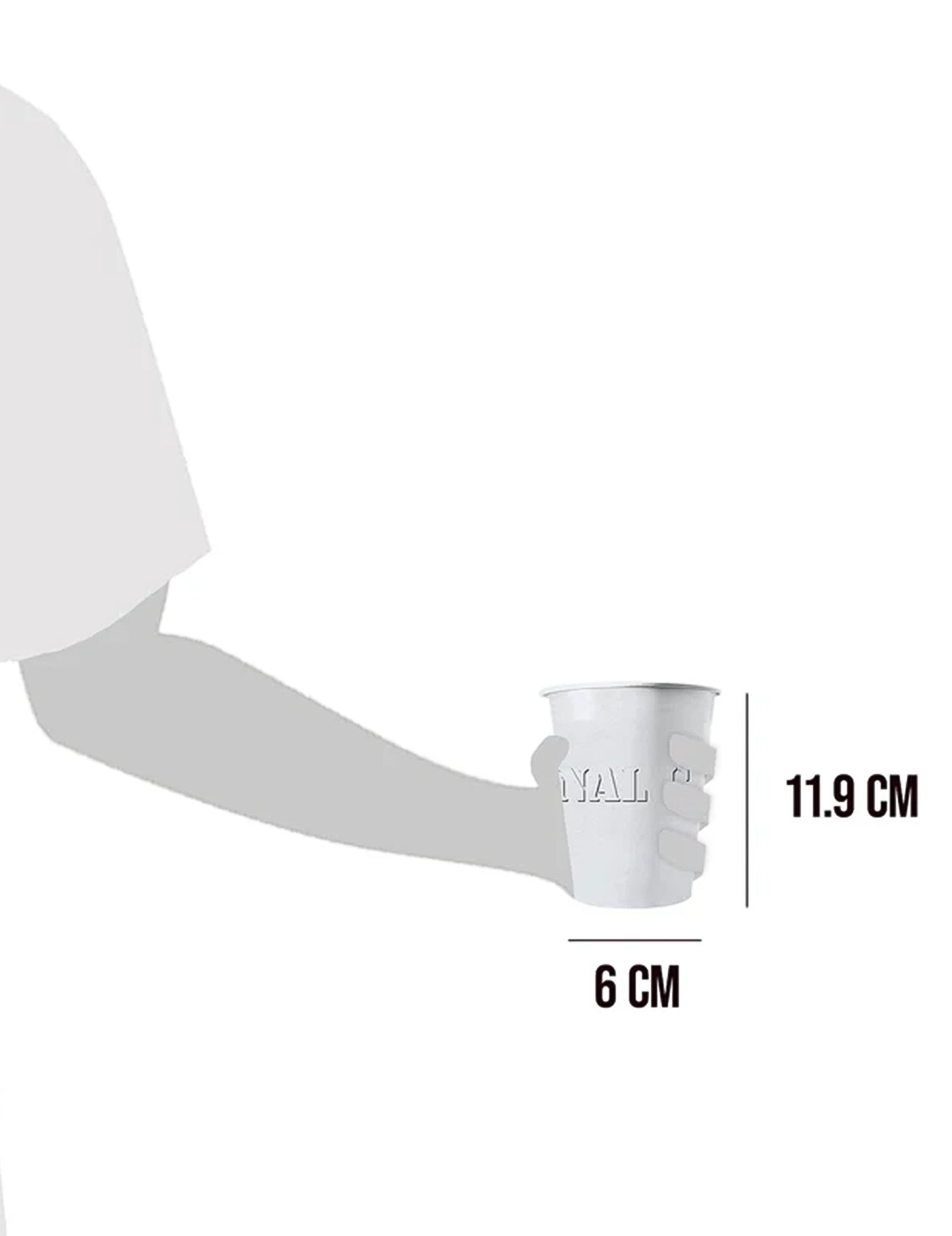 20 amerikai csésze újrahasznosítható fehér karton 53 Cl