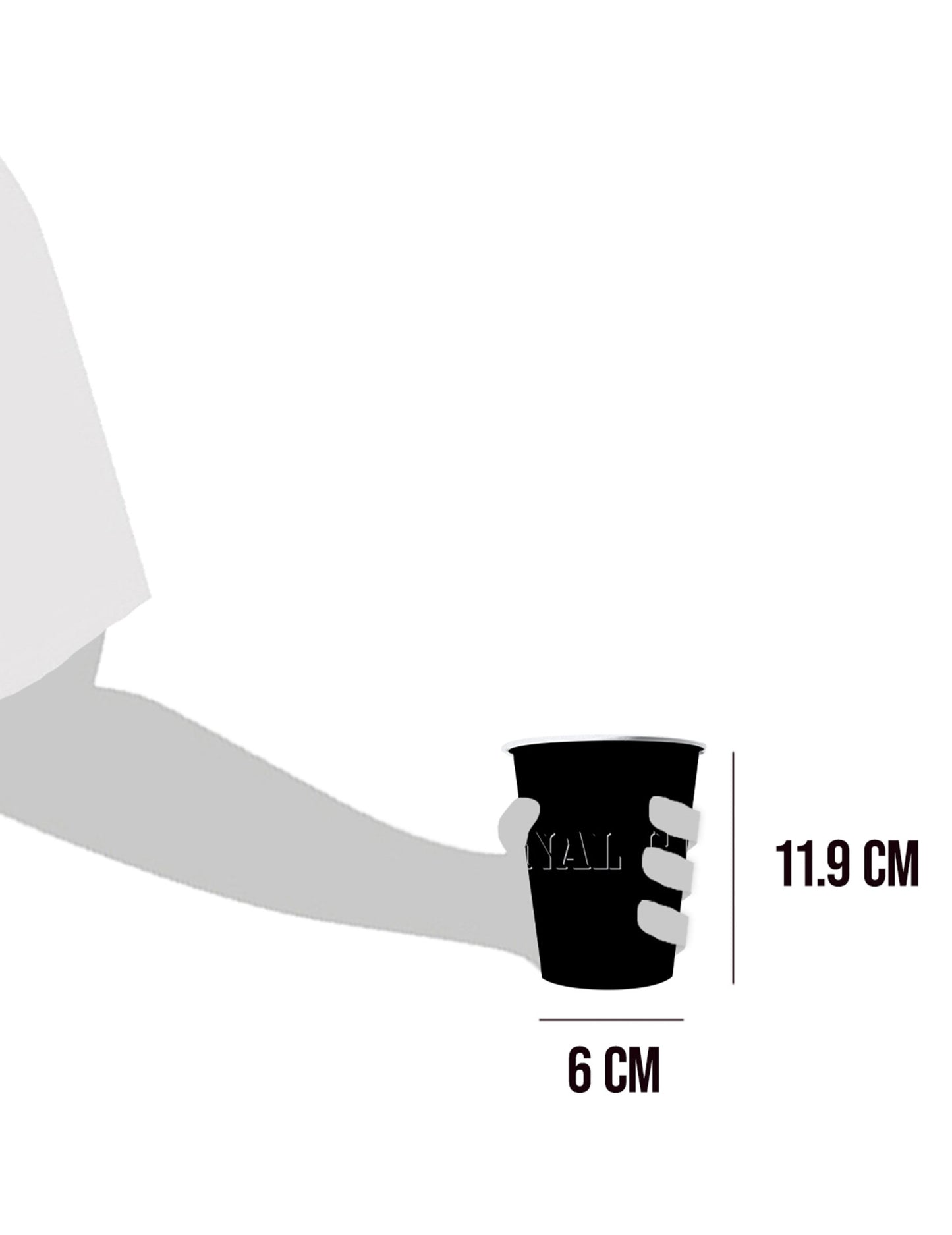 20 amerikai csésze újrahasznosítható karton feketék 53 Cl