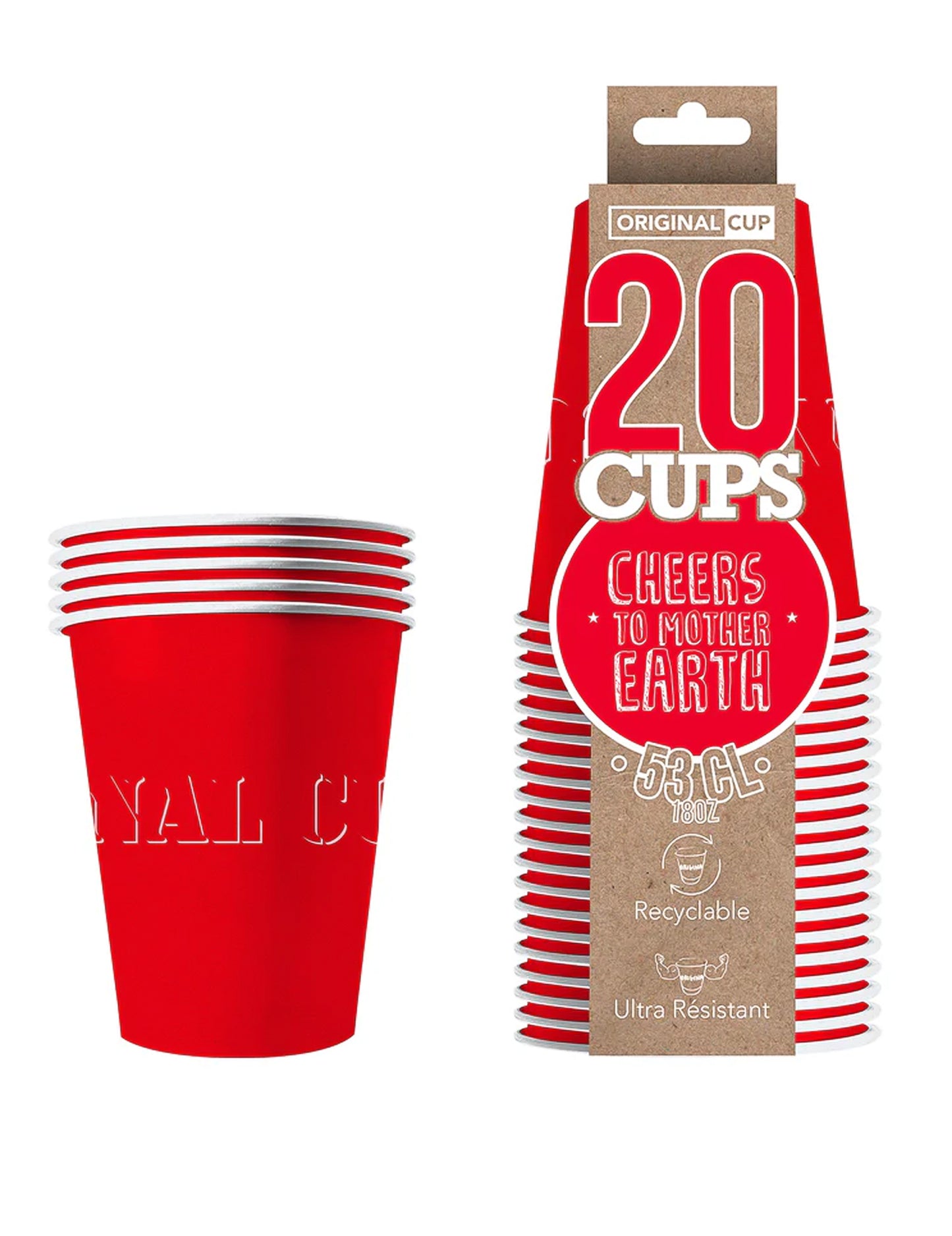 20 American Cups Redy Redy Recishable Carton 53Cl