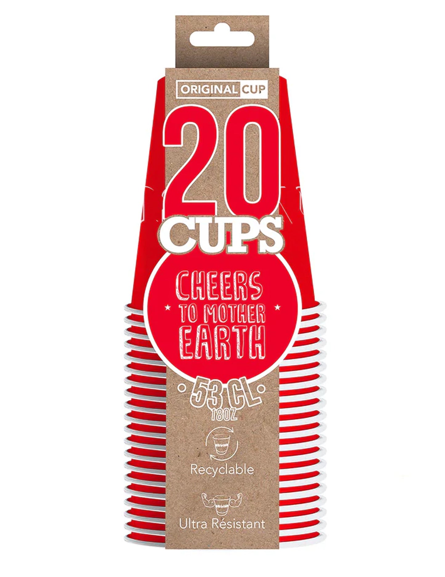 20 American Cups Redy Redy Recishable Carton 53Cl