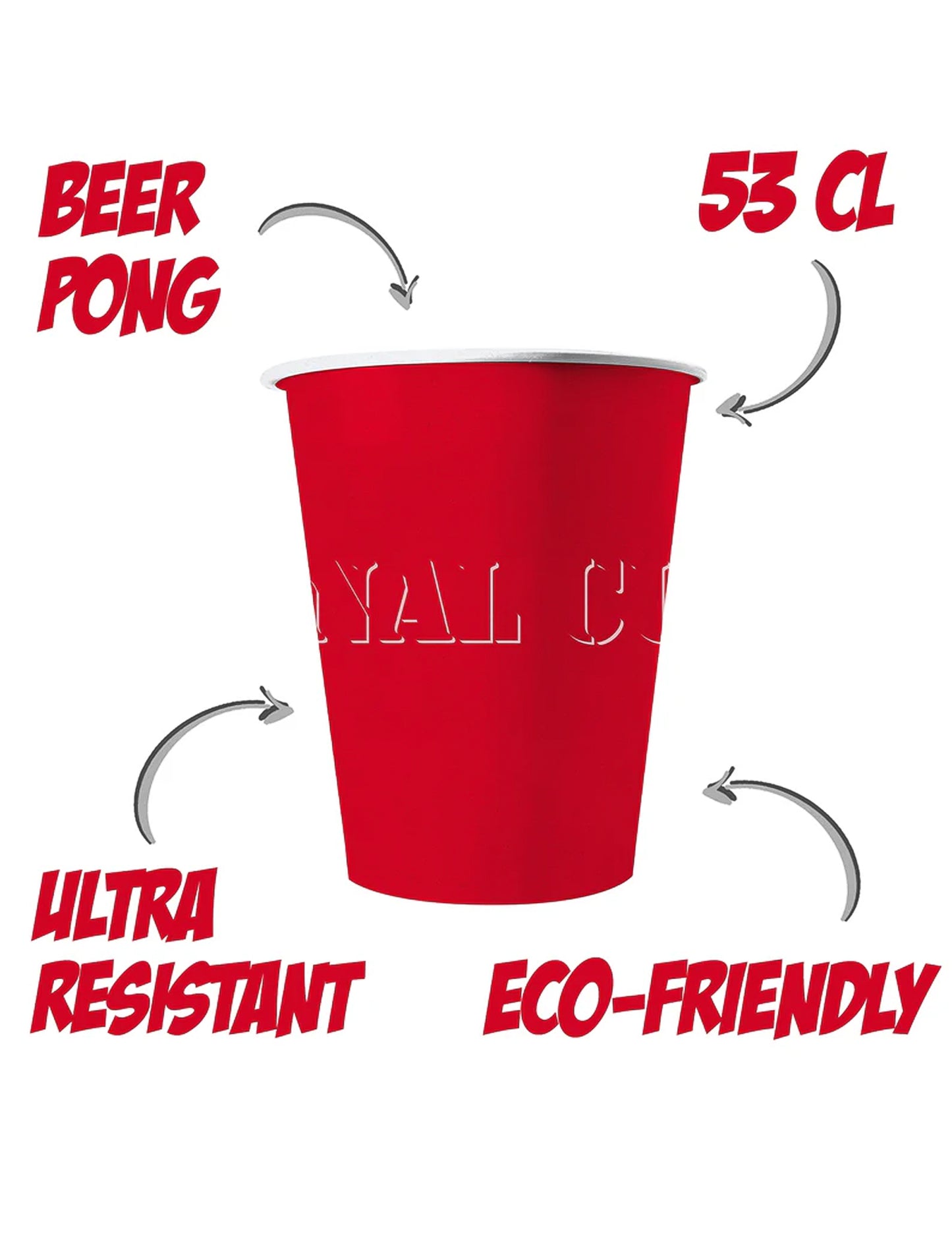 20 American Cups Redy Redy Recishable Carton 53Cl