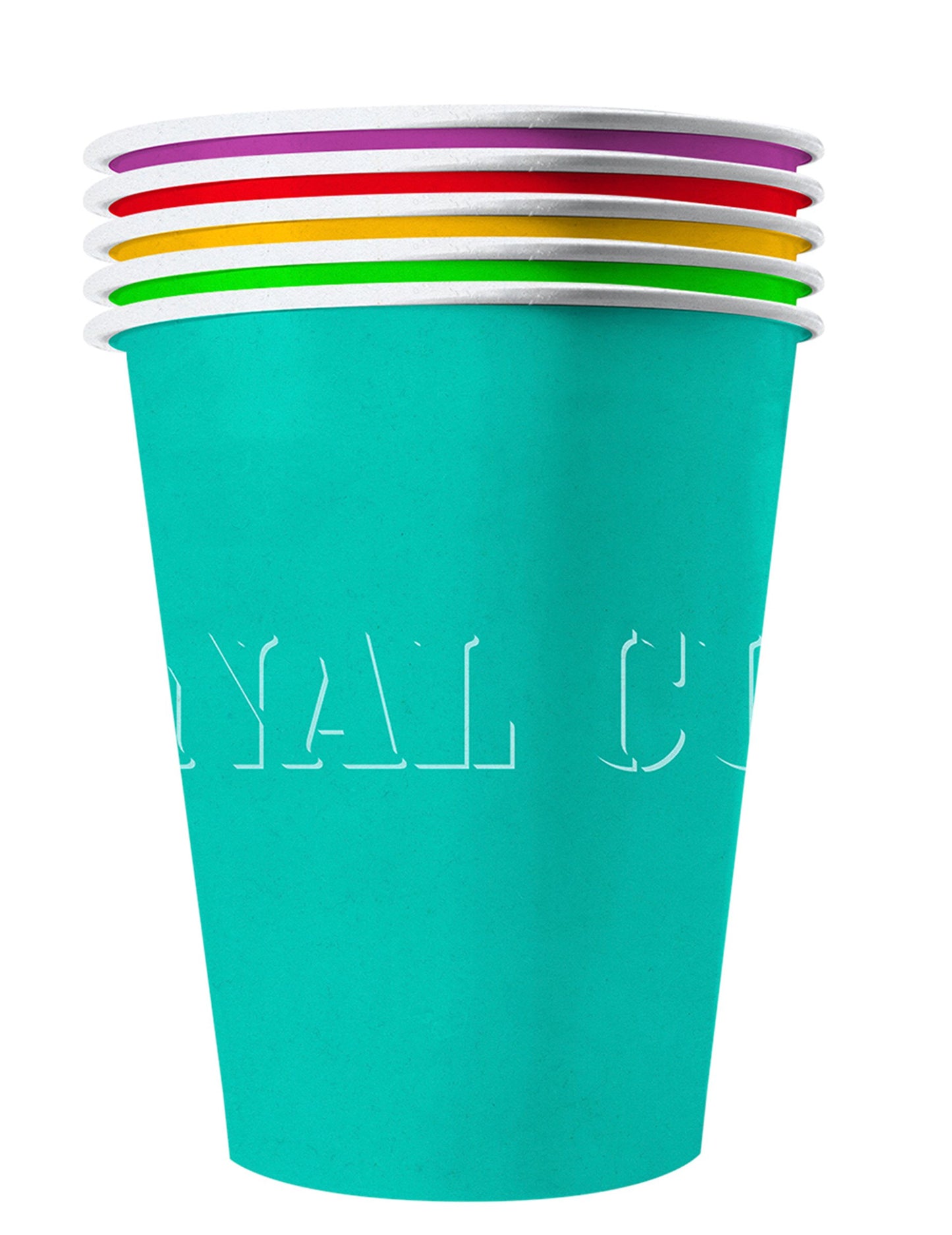 20 amerikai csésze újrahasznosítható karton nyári 53 cl