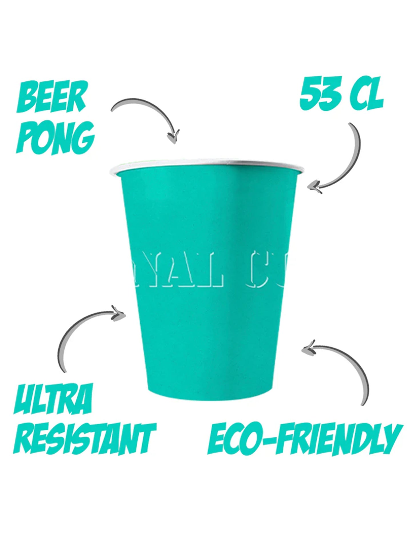 20 amerikai csésze újrahasznosítható türkiz újrahasznosítható 53 CL
