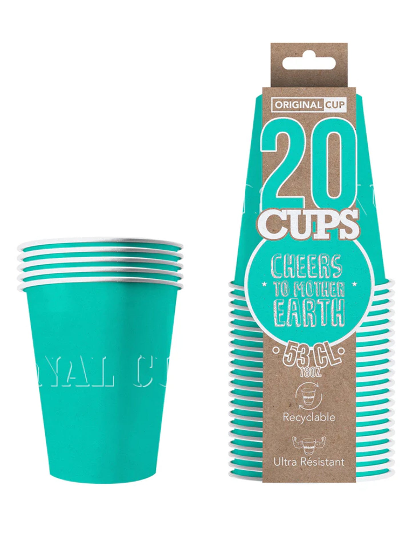 20 amerikai csésze újrahasznosítható türkiz újrahasznosítható 53 CL