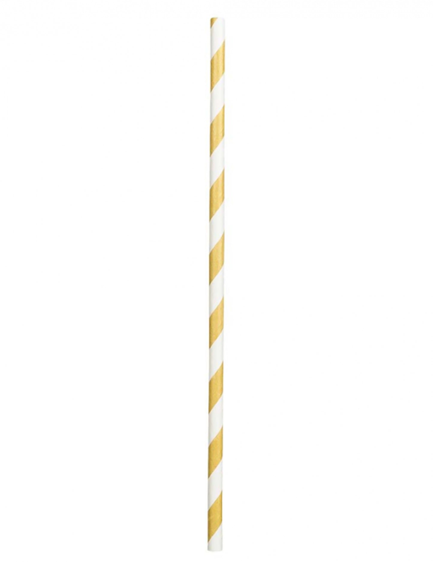 20 aranyozott csíkos karton szalma 20 cm