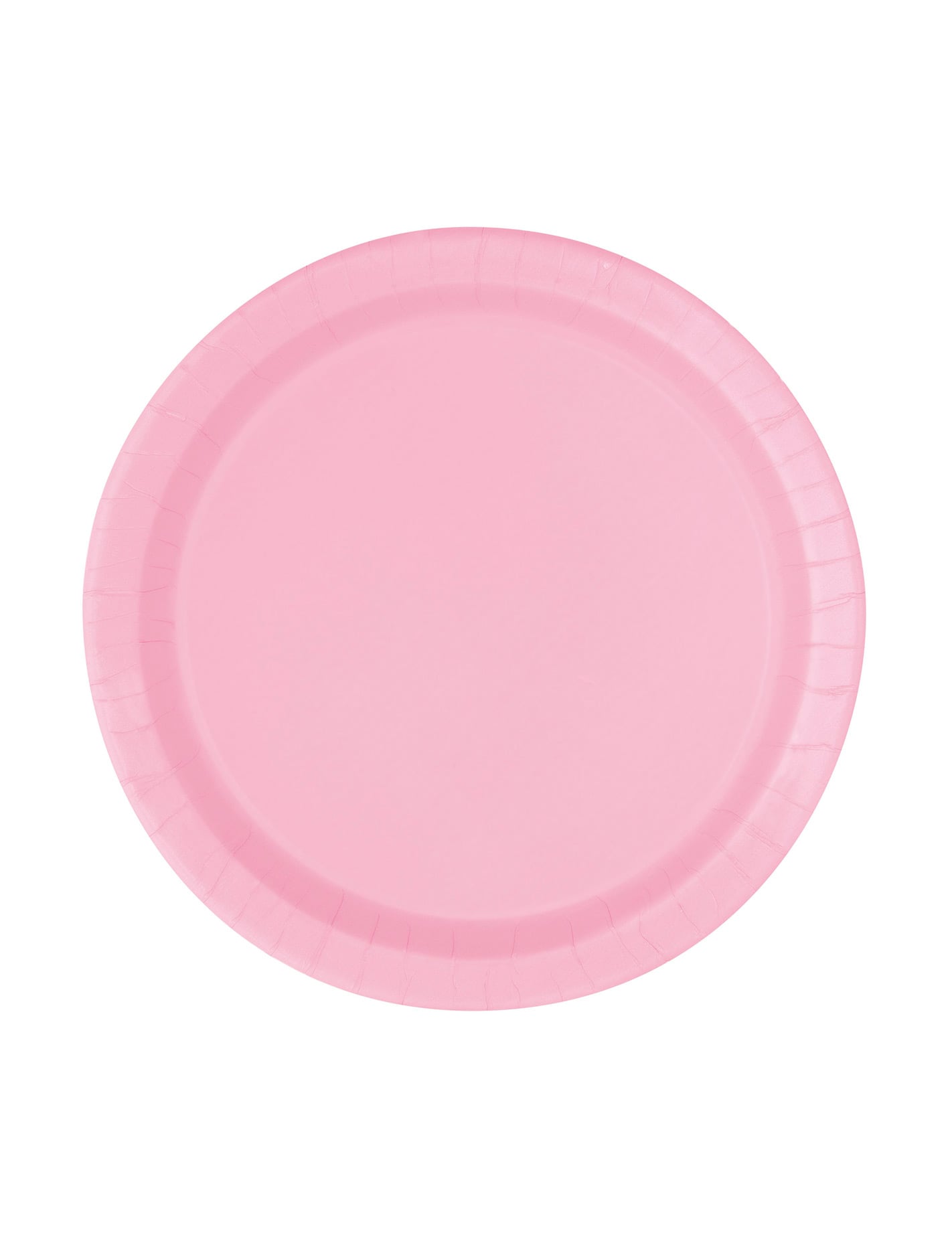Petites assiettes en carton rose clair