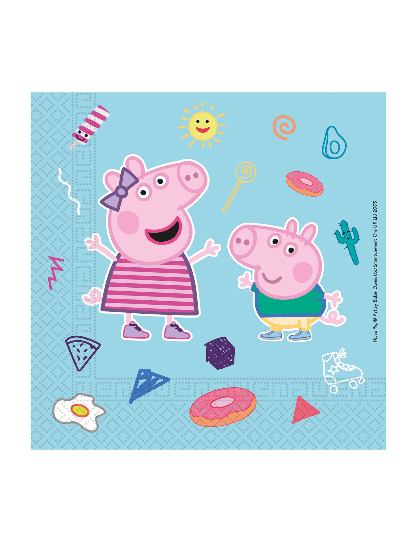 20 peppa sertés 33 x 33 cm komposztálható papír törülközők