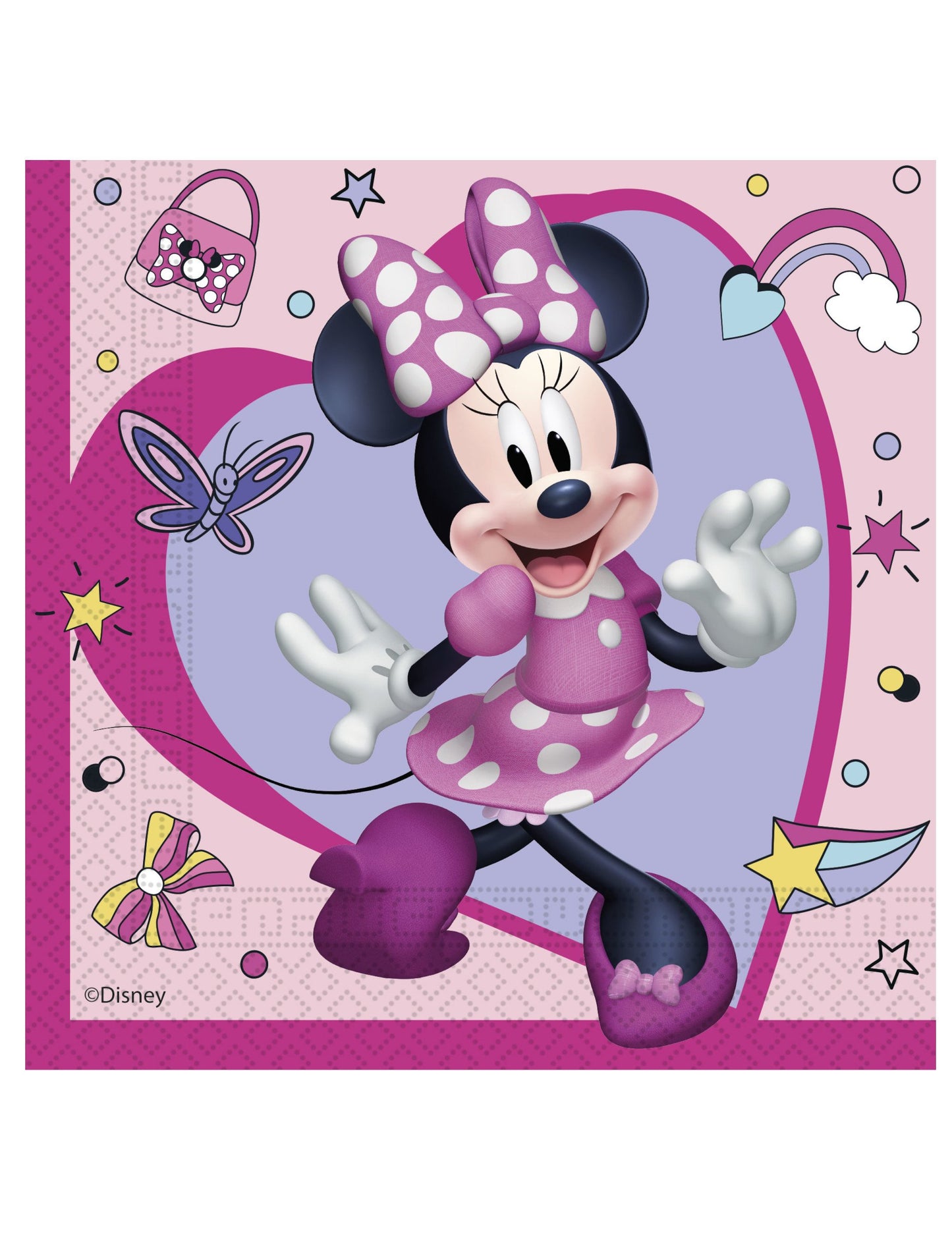 20 Minnie Junior Paper törölköző 33 x 33 cm