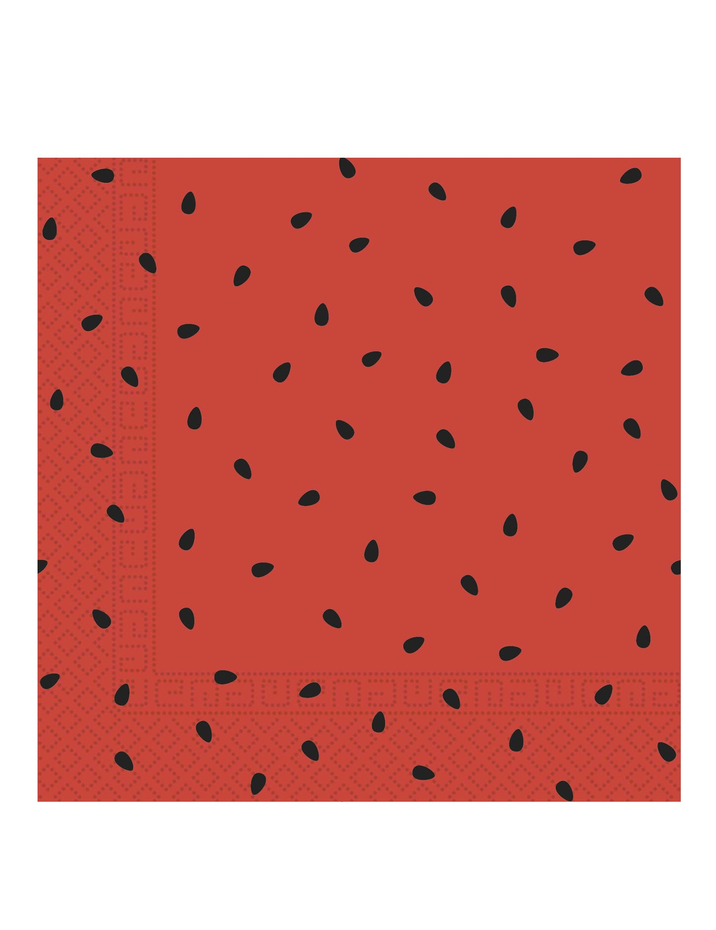 20 görögdinnye parti papírszalvéta, 33 x 33 cm piros magokkal