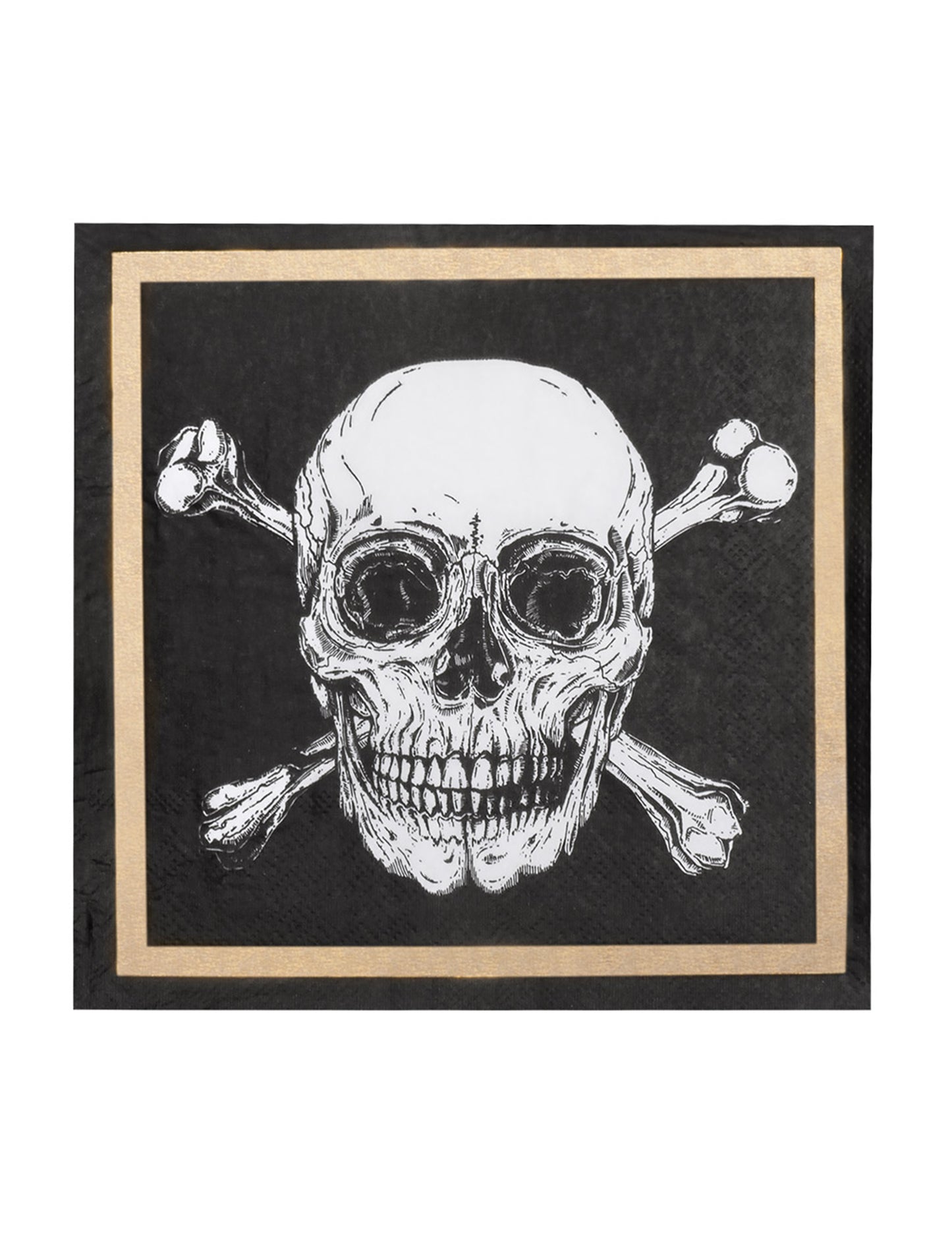 20 Kalózpapír törölköző Jolly Roger 33 x 33 cm