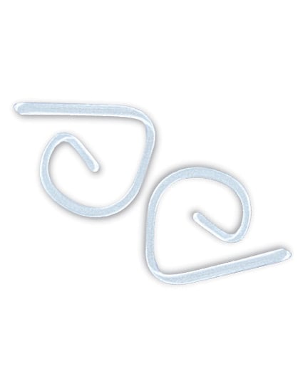 Átlátszó műanyag terítőcsipesz 24 darabos készlet