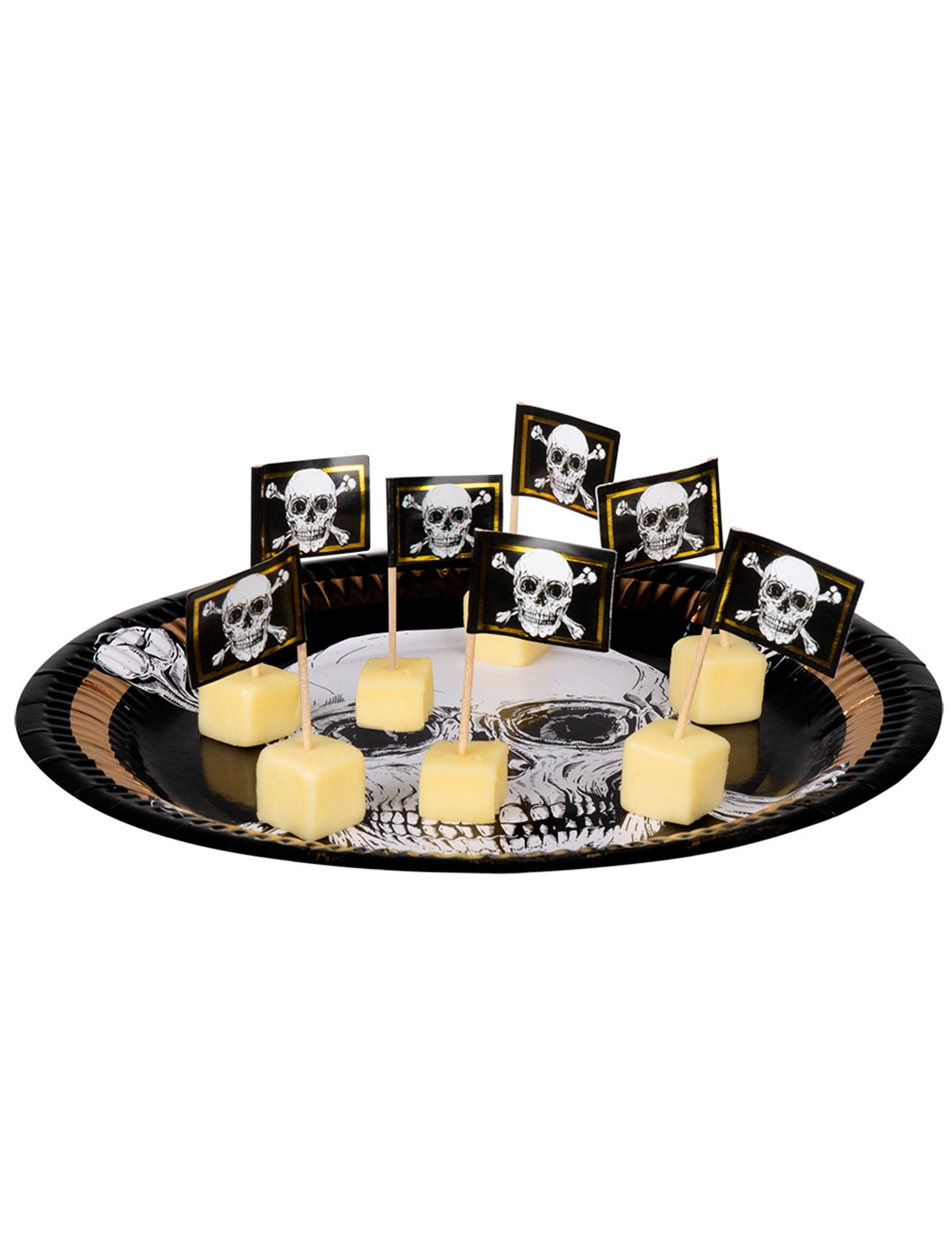 24 facsúcs kalóz zászló Jolly Roger 7 cm