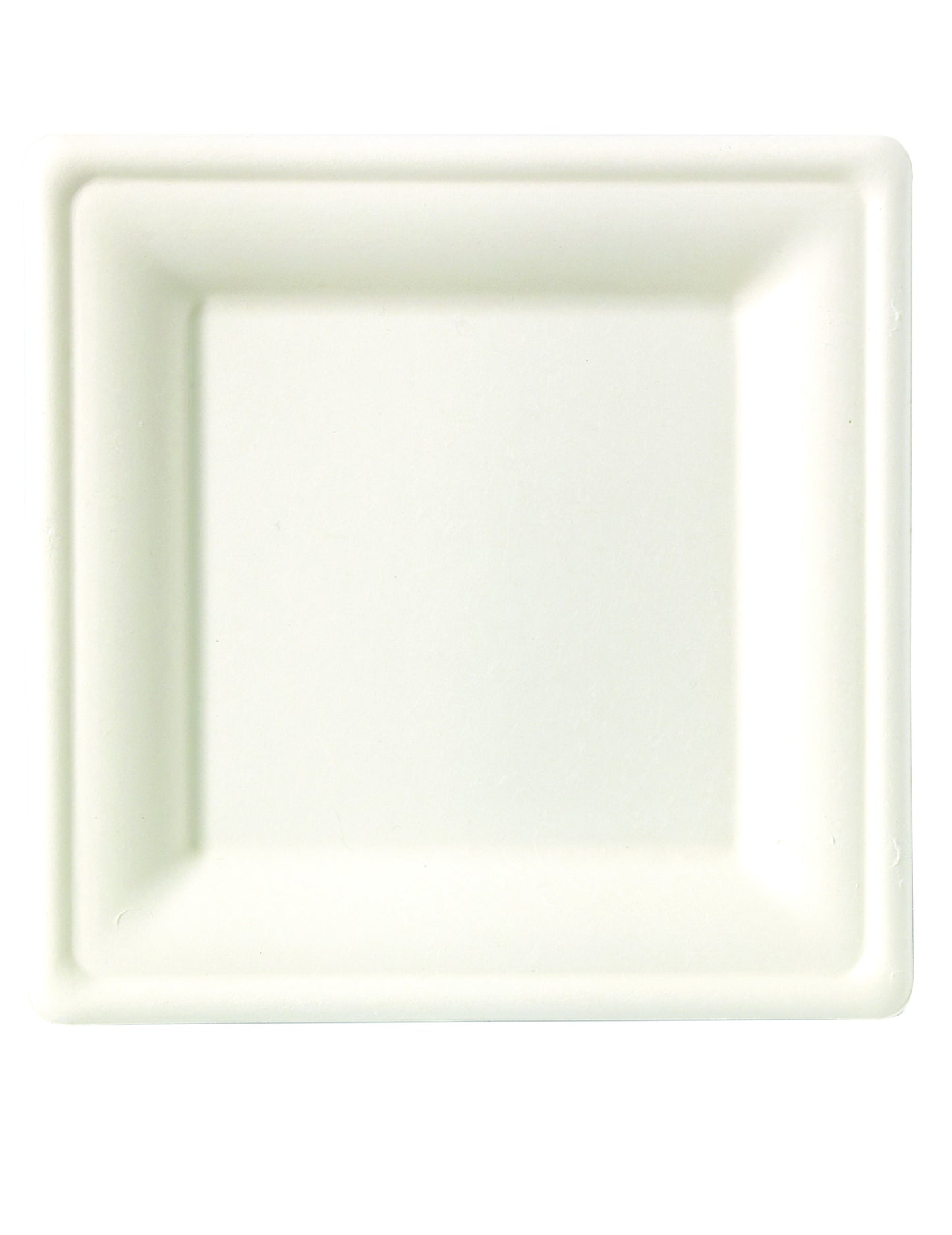 25 négyzet alakú cukornádrost tányér 20 x 20 cm fehér komposztálható