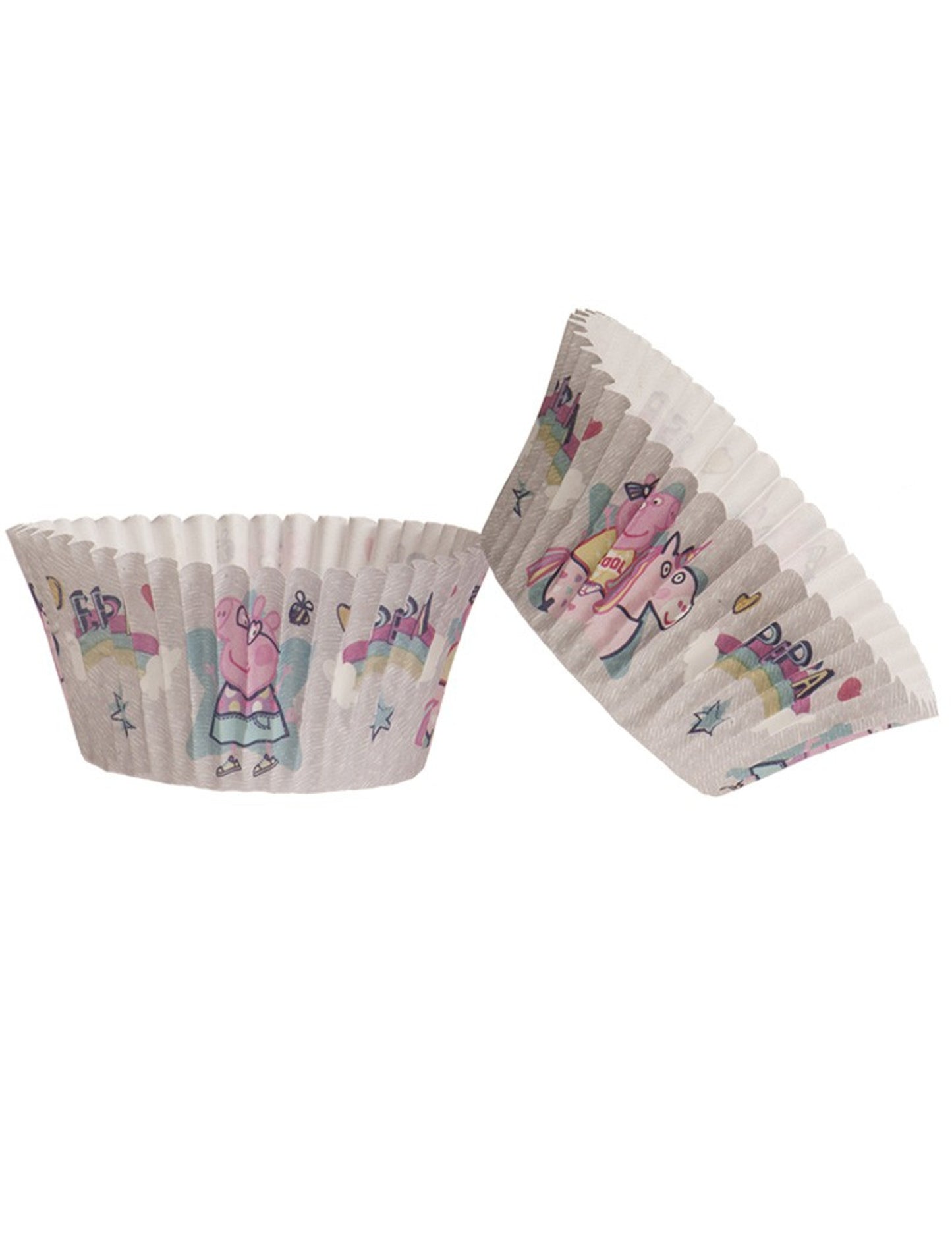 25 cupcakes a peppa sertésben 5 x 3 cm -es papír cupcakes
