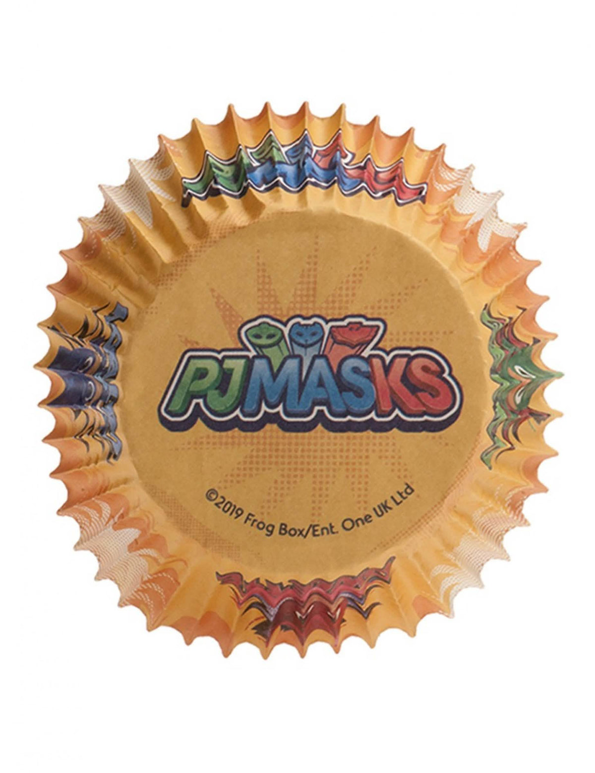 Pyjamasques papír cupcake-formák alulról nézve