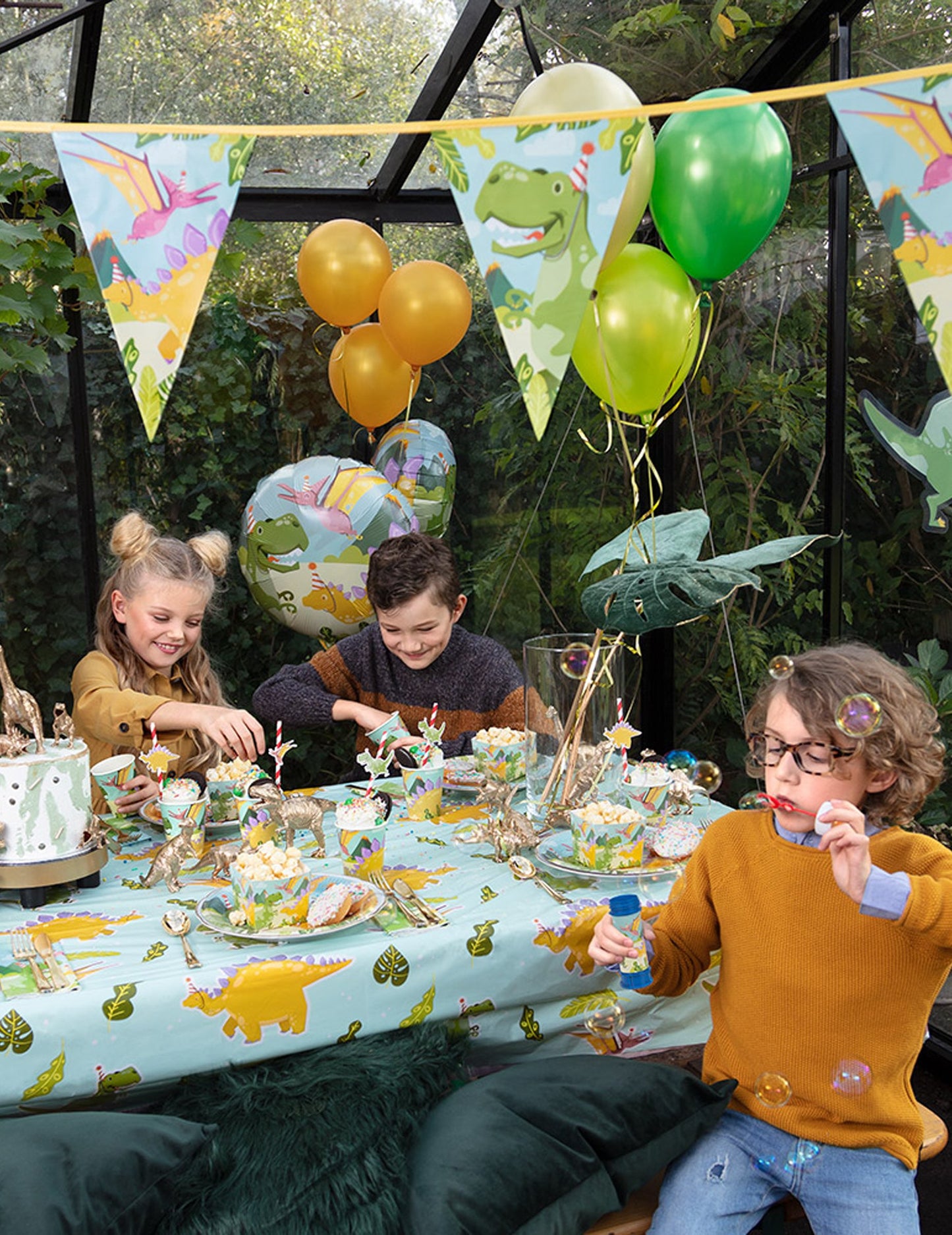 3 spirál felfüggesztés dino party 85 cm