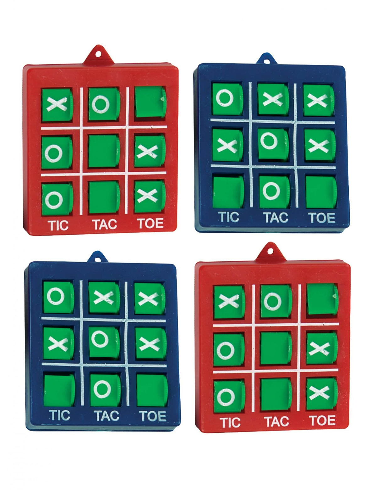 Piñata kiegészítő tic tac toe születésnapra piros és kék