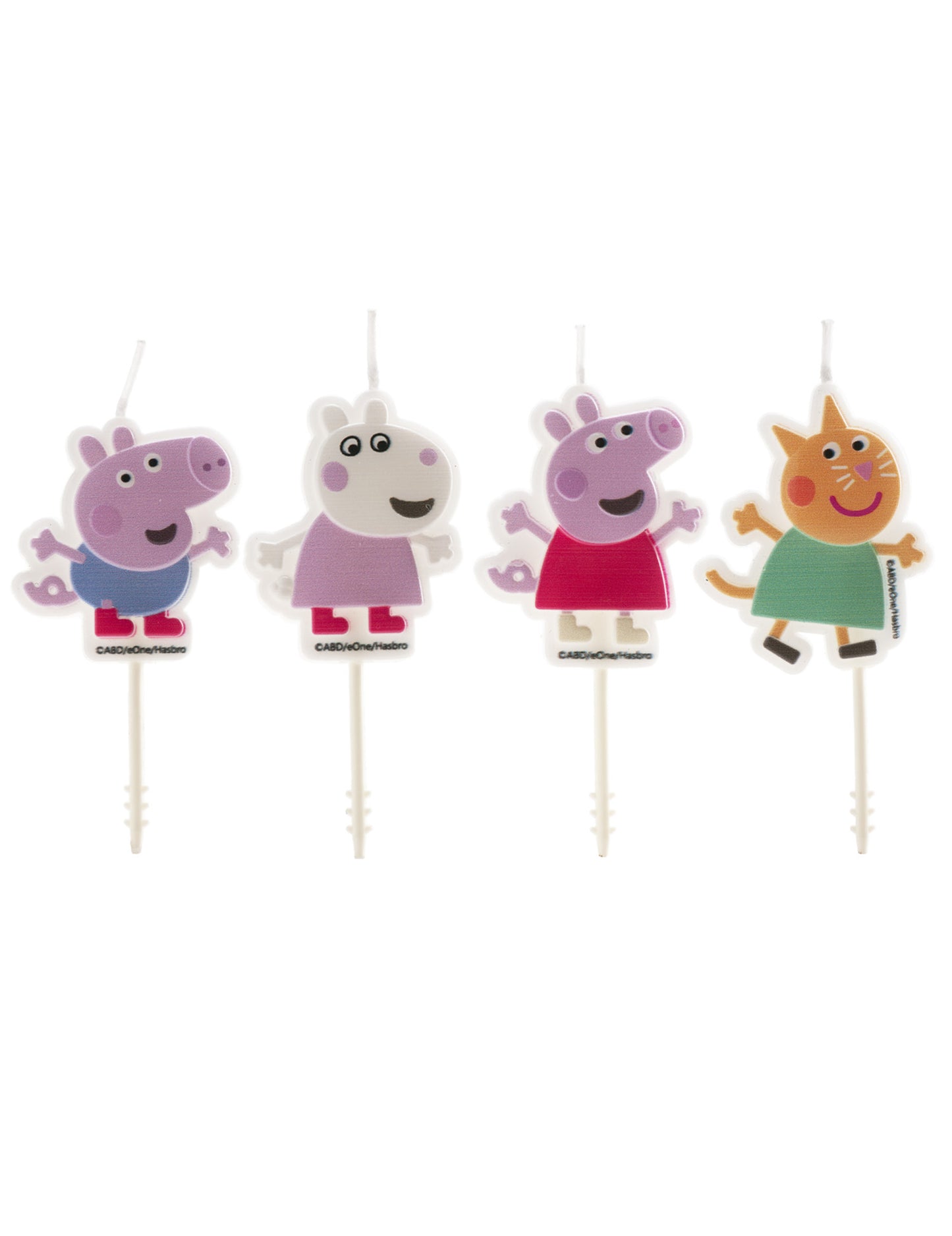 4 Peppa Pig születésnapi gyertyák