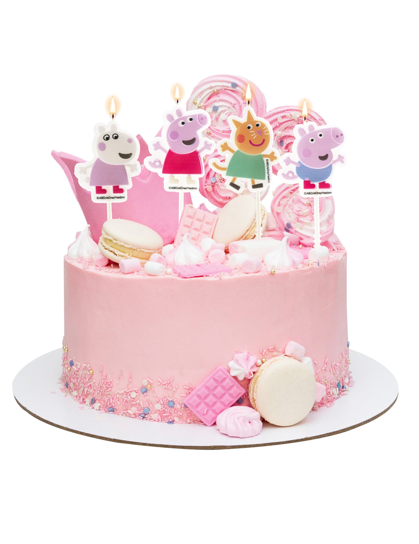 4 Peppa Pig születésnapi gyertyák