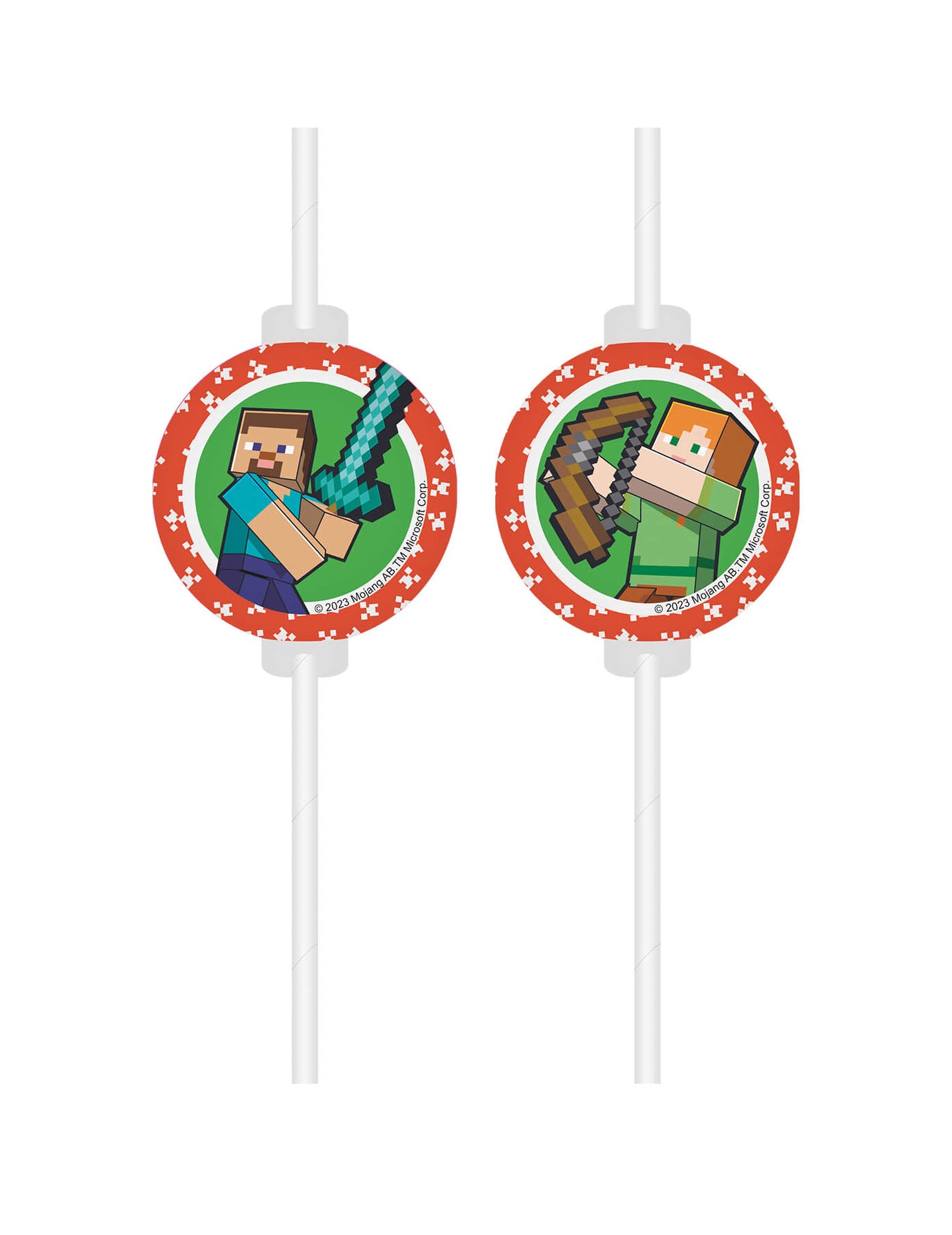 4 Minecraft Medallion ivószalma