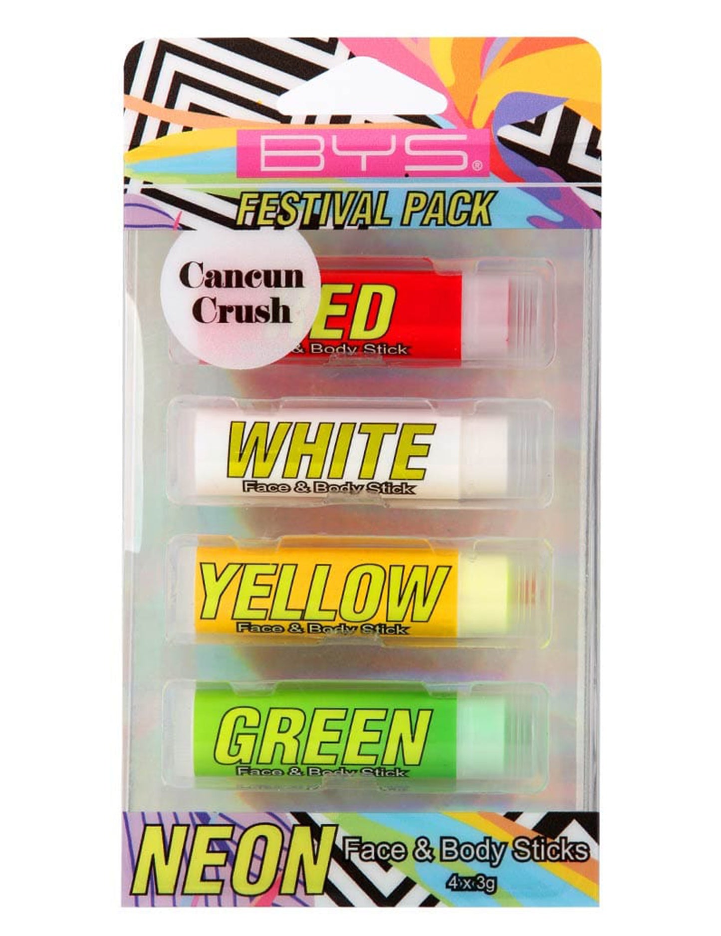4 db Neon sminkstukk arcra és testre