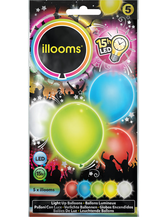 Vue de l'emballage des Ballons LED Illooms pour fête