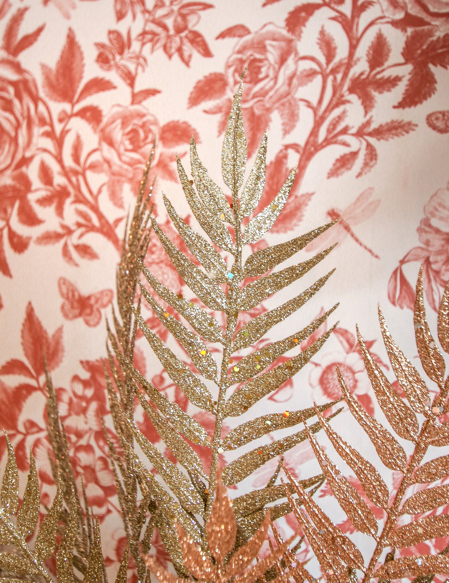 6 ág szárakon, csokoládé csillámpor, 18 cm karácsonyi díszekhez