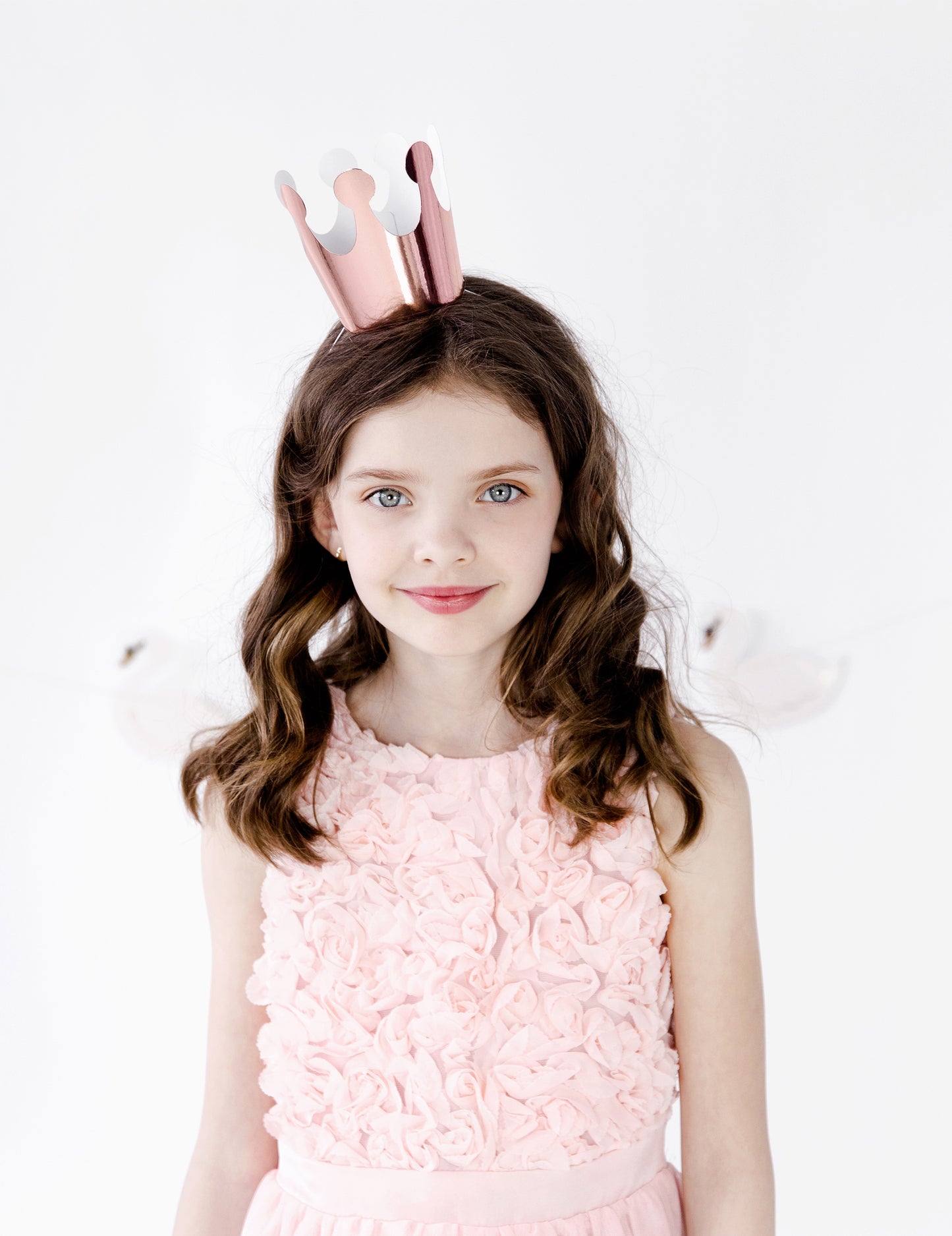 6 fémes rozéarany kartonkorona cm hercegnő születésnapjára