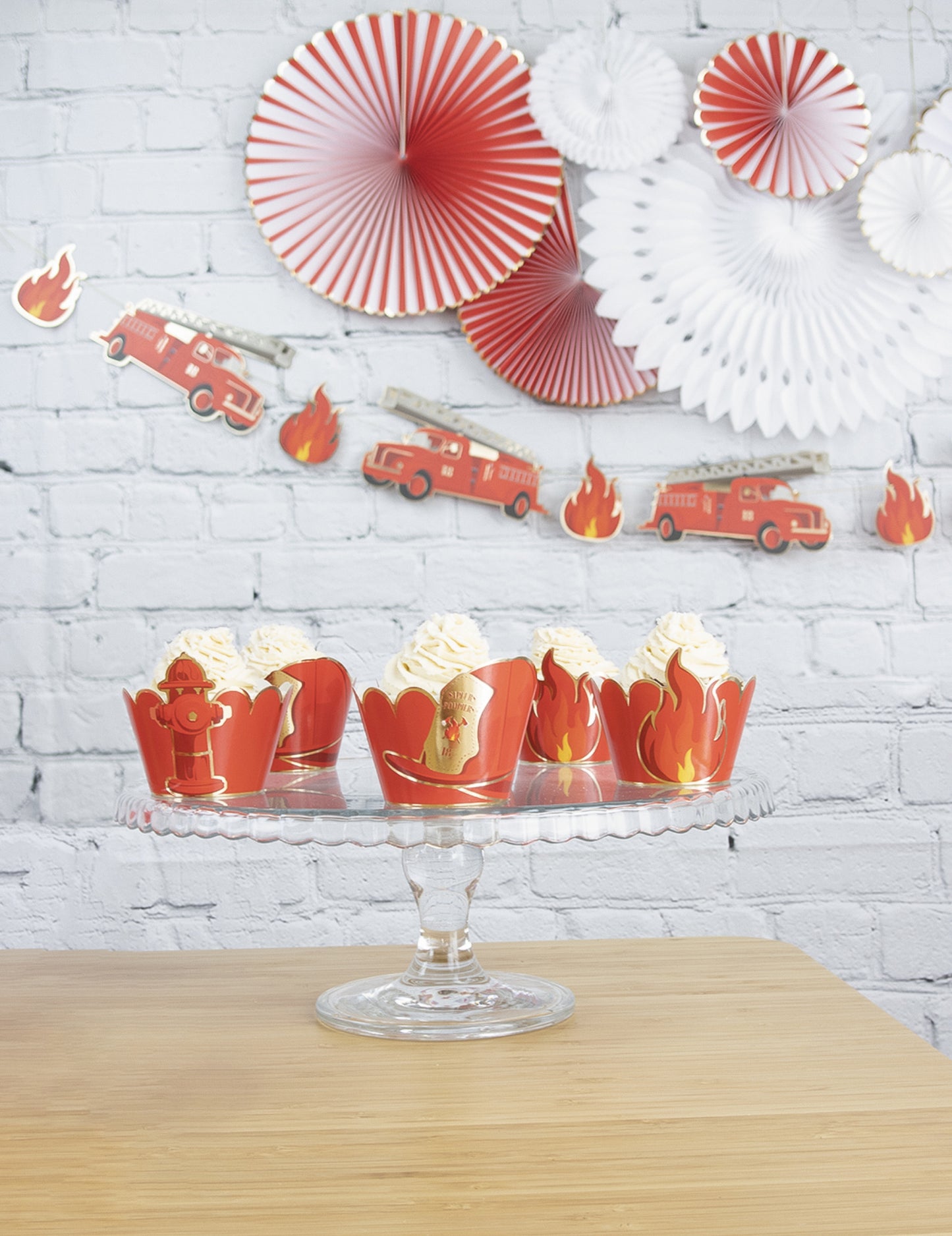 6 cupcake cupcake díszléc