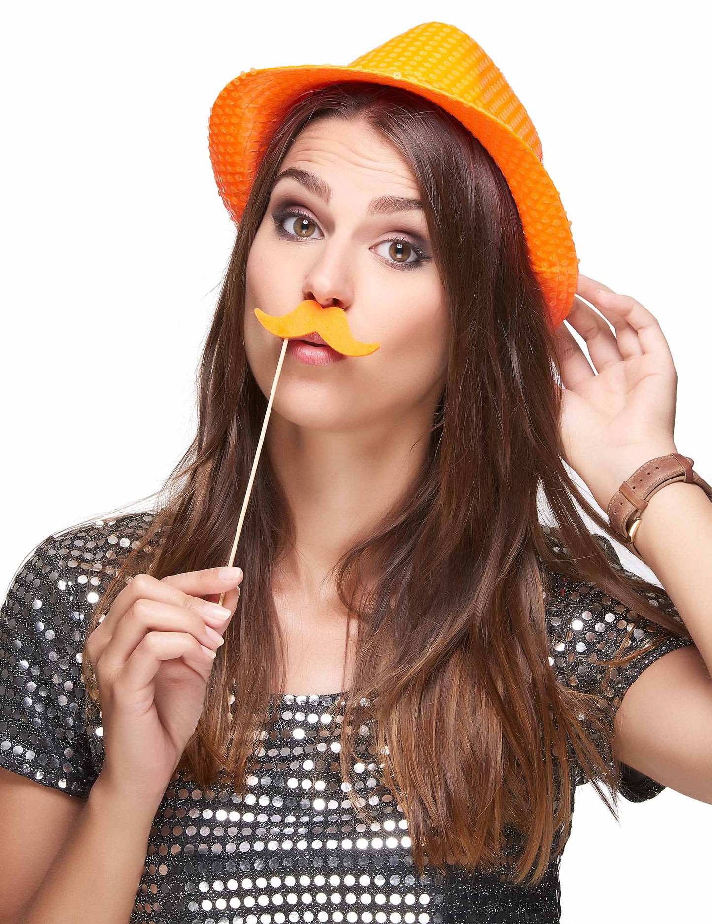 6 db fluoreszkáló bajusz