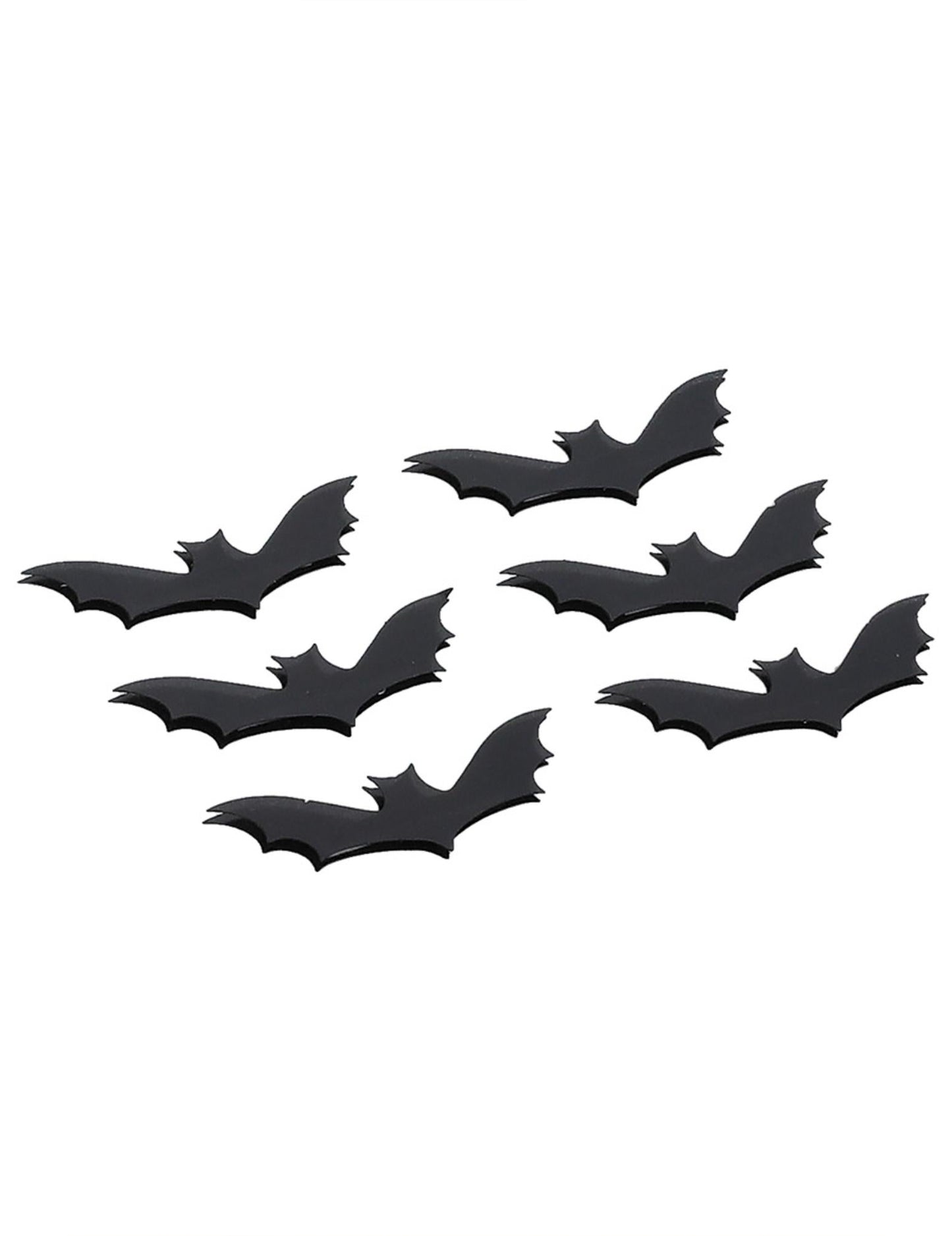 Vue rapprochée des 6 stickers pour peau chauve-souris