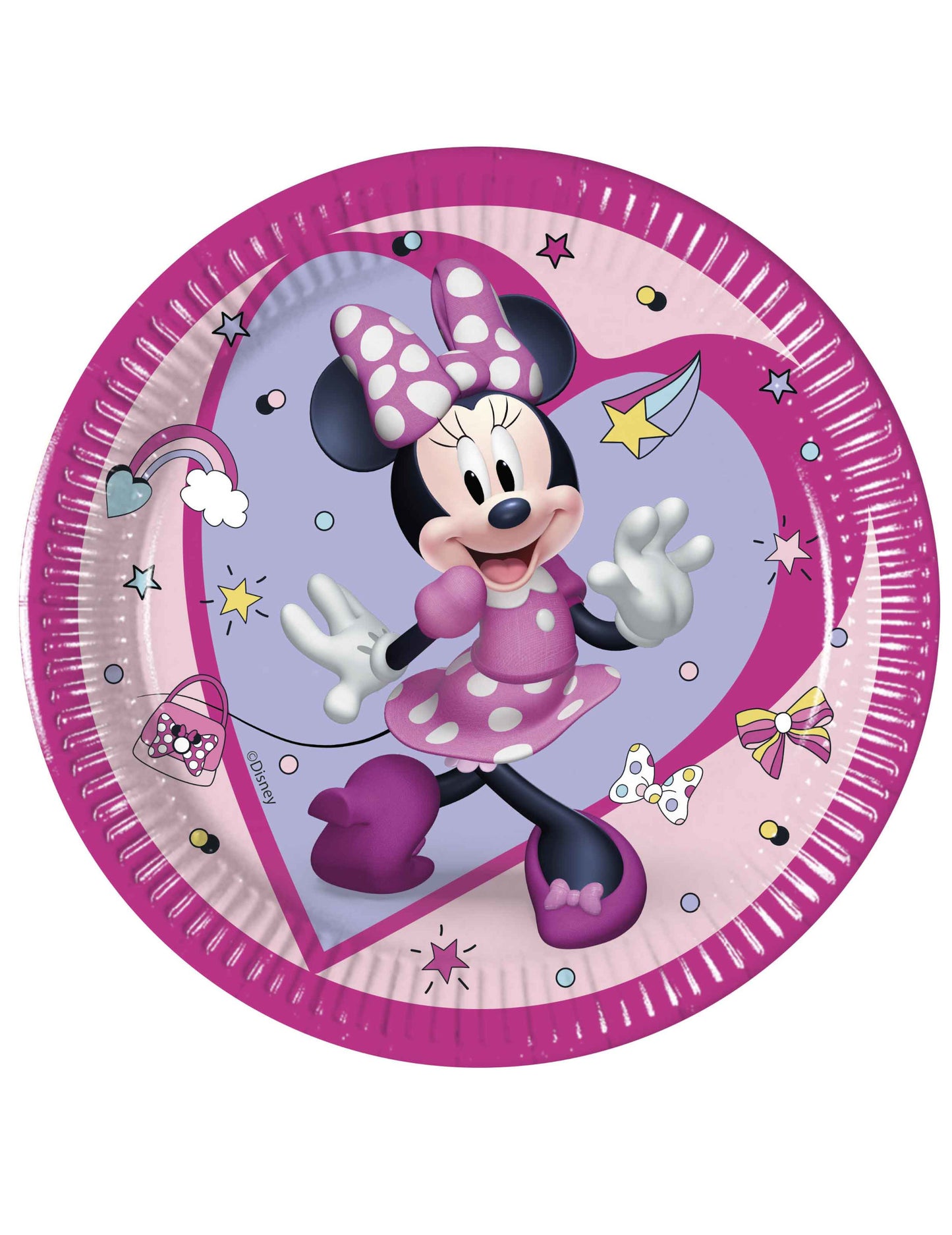 8 db Minnie Junior™ papírtányér, 20 db cm