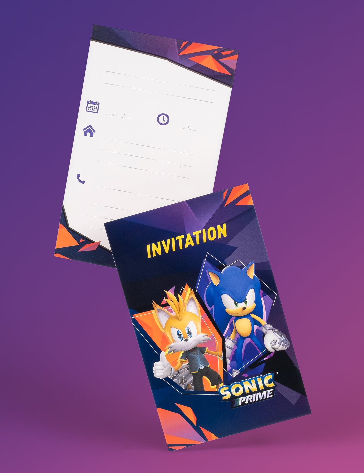 8 Sonic Prime Sonic Meghívó 10 x15 cm