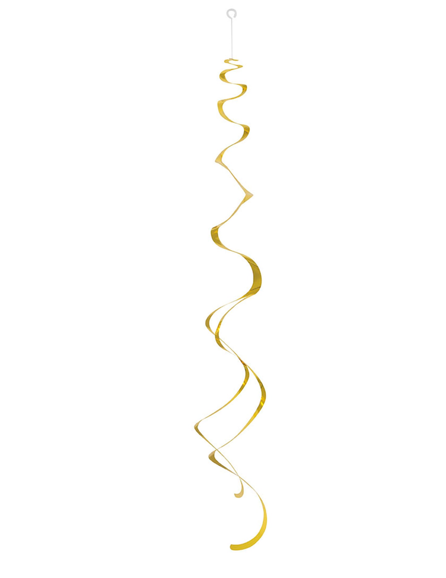 8 db arany műanyag spiráldísz, 68 db cm felakasztani